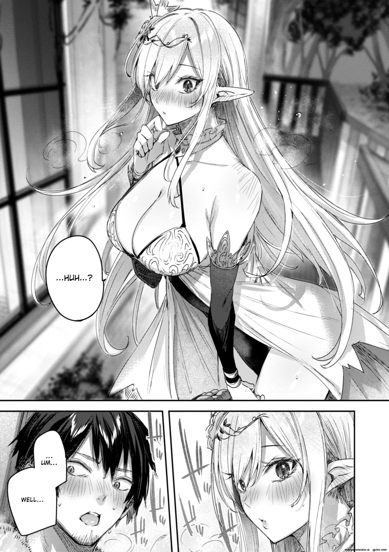 Dokushin Hunter no Deai wa Elf no Mori de | The Single Hunter Meets Girl in The Elven Forest page 24 - rough translation big breasts hentai manga - read online free