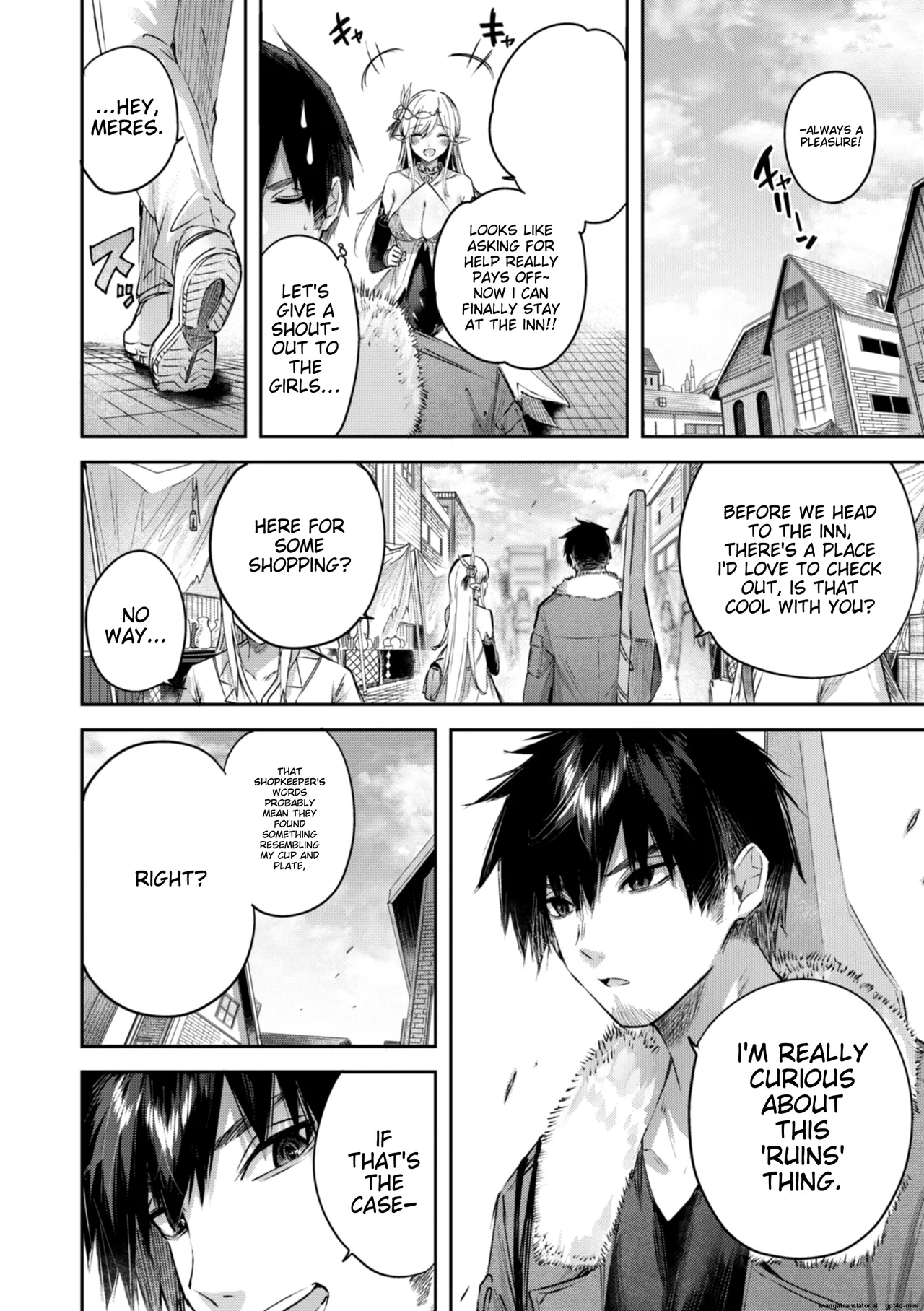 Dokushin Hunter no Deai wa Elf no Mori de | The Single Hunter Meets Girl in The Elven Forest page 81 - rough translation big breasts hentai manga - read online free