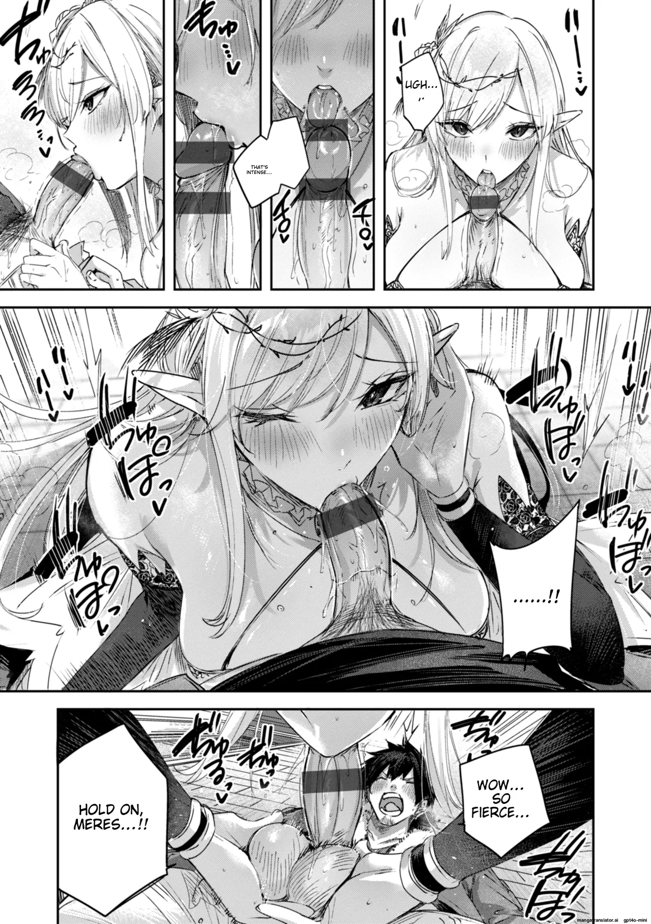 Dokushin Hunter no Deai wa Elf no Mori de | The Single Hunter Meets Girl in The Elven Forest page 86 - rough translation big breasts hentai manga - read online free