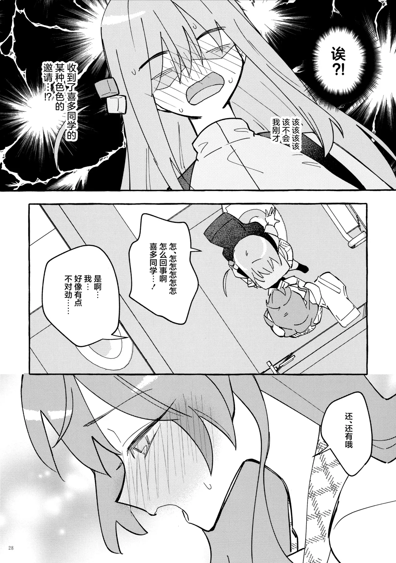 Kyoukankaku Guitar | 共感觉吉他 page 28 featuring hitori gotou bocchi the rock parody - kissing females only hentai manga - read online free