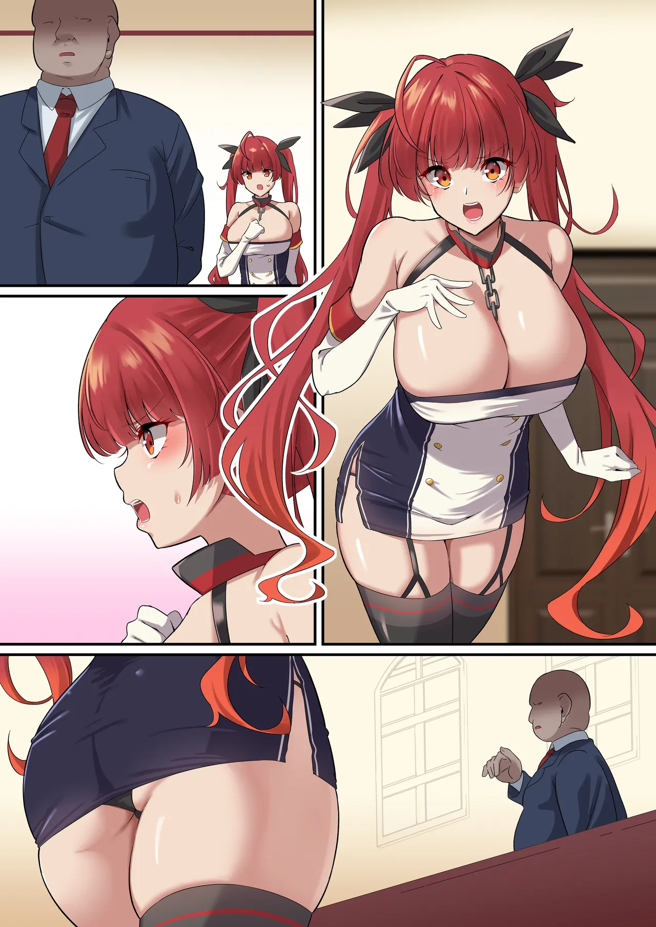 Ore no Kanojo ga Dekachin Joukan ni Netorareta page 29 featuring honolulu azur lane parody - big breasts garter belt hentai manga - read online free