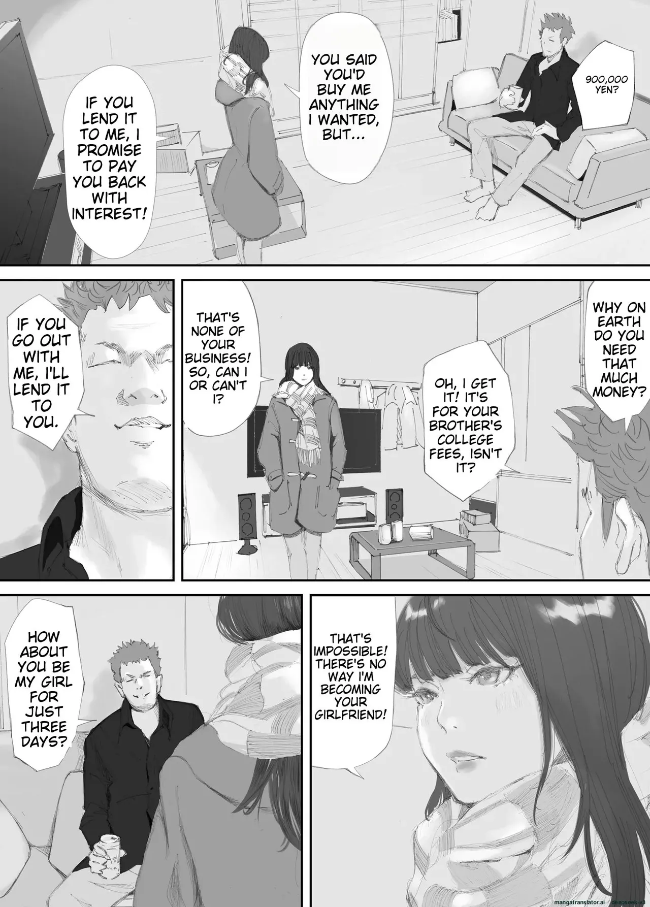 [Nekome Koi] Hadan no Kizuna -Netorareta Gimai- | Broken Bonds: Stepsister Cuckolded [English] page 52 original parody - rough translation defloration hentai manga - read online free