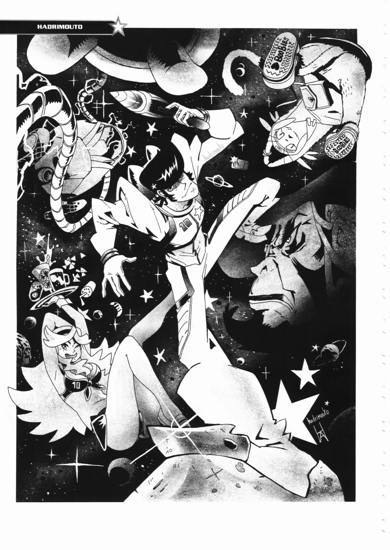 Space dandy 10th anniversary complete interview page 42 space dandy parody - watermarked artbook hentai manga - read online free