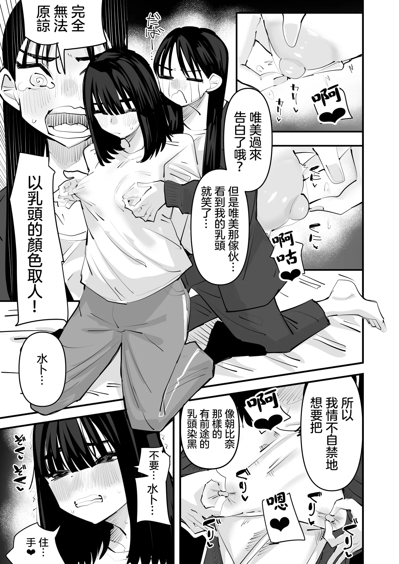 [Aweida] Inkya no Kuse ni Chikubi ga Kirei na Pink Iro na no Namaiki nan da yo! | 區區陰沉角色乳頭卻是漂亮粉色真是不知天高地厚！ [Chinese] [沒有漢化]（Ongoing） page 26 original parody - group females only hentai manga - read online free