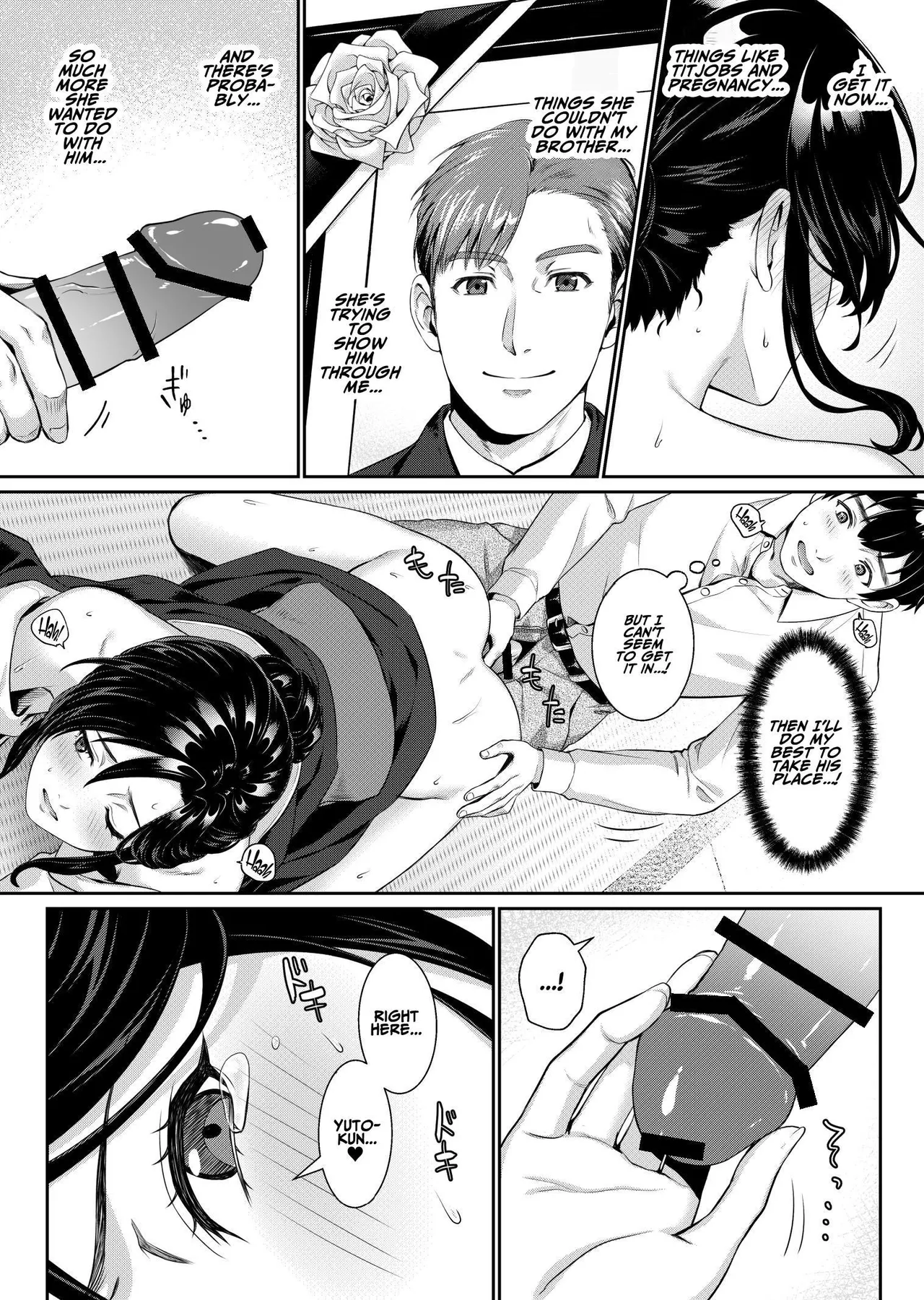 [Nanboku Megochi (Mori Miyuki)] Nee-san, Nani Kite mo Niaimasu ne -Miboujin no Gishi to Ore no Midara na Hibi- | Debaucherous Days With My Widowed Sister-in-law [English] [ADTL] page 15 original parody - sole female sole male hentai manga - read online free