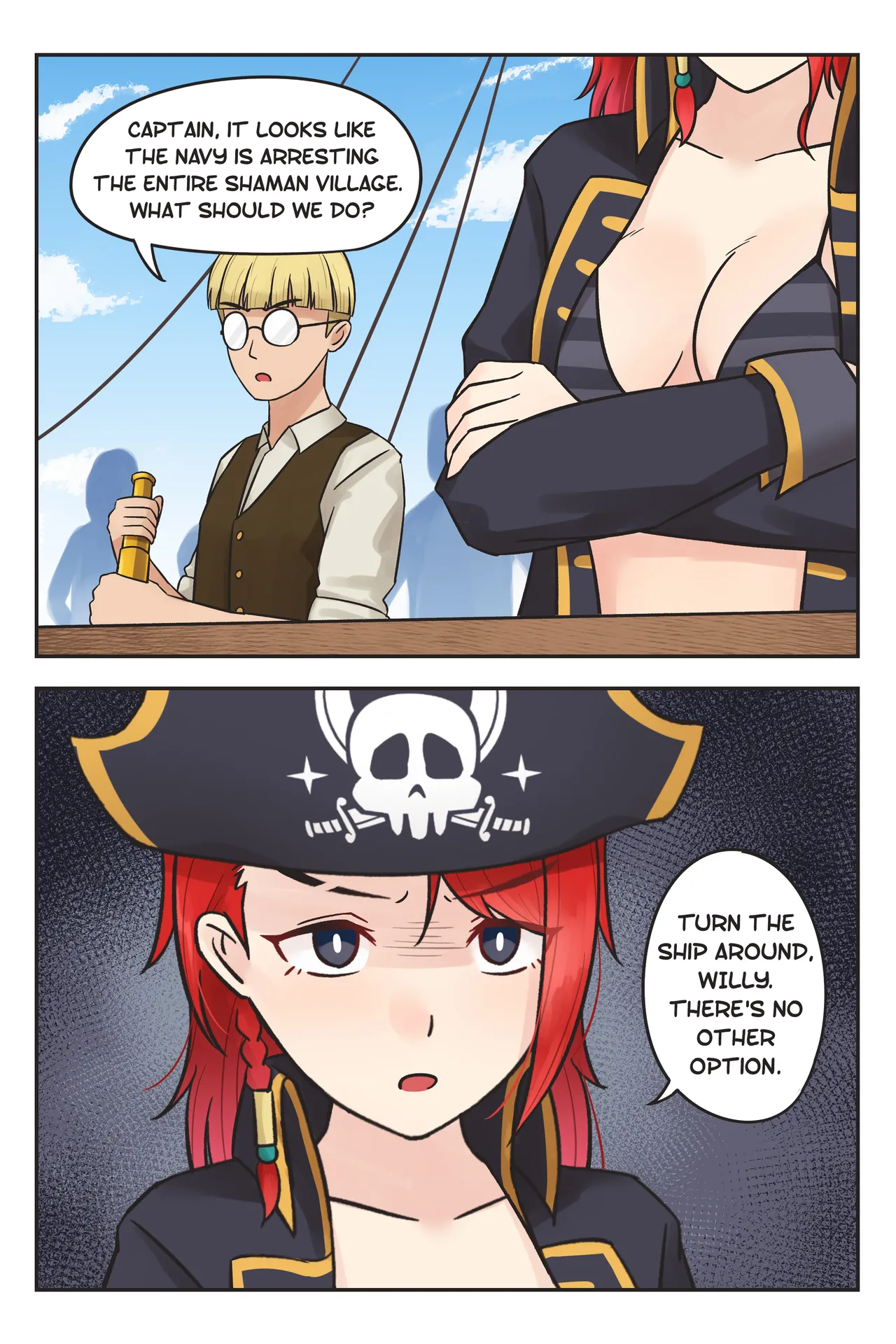 Rowan the Red Hair page 39 original parody - unusual teeth mmf threesome hentai manga - read online free
