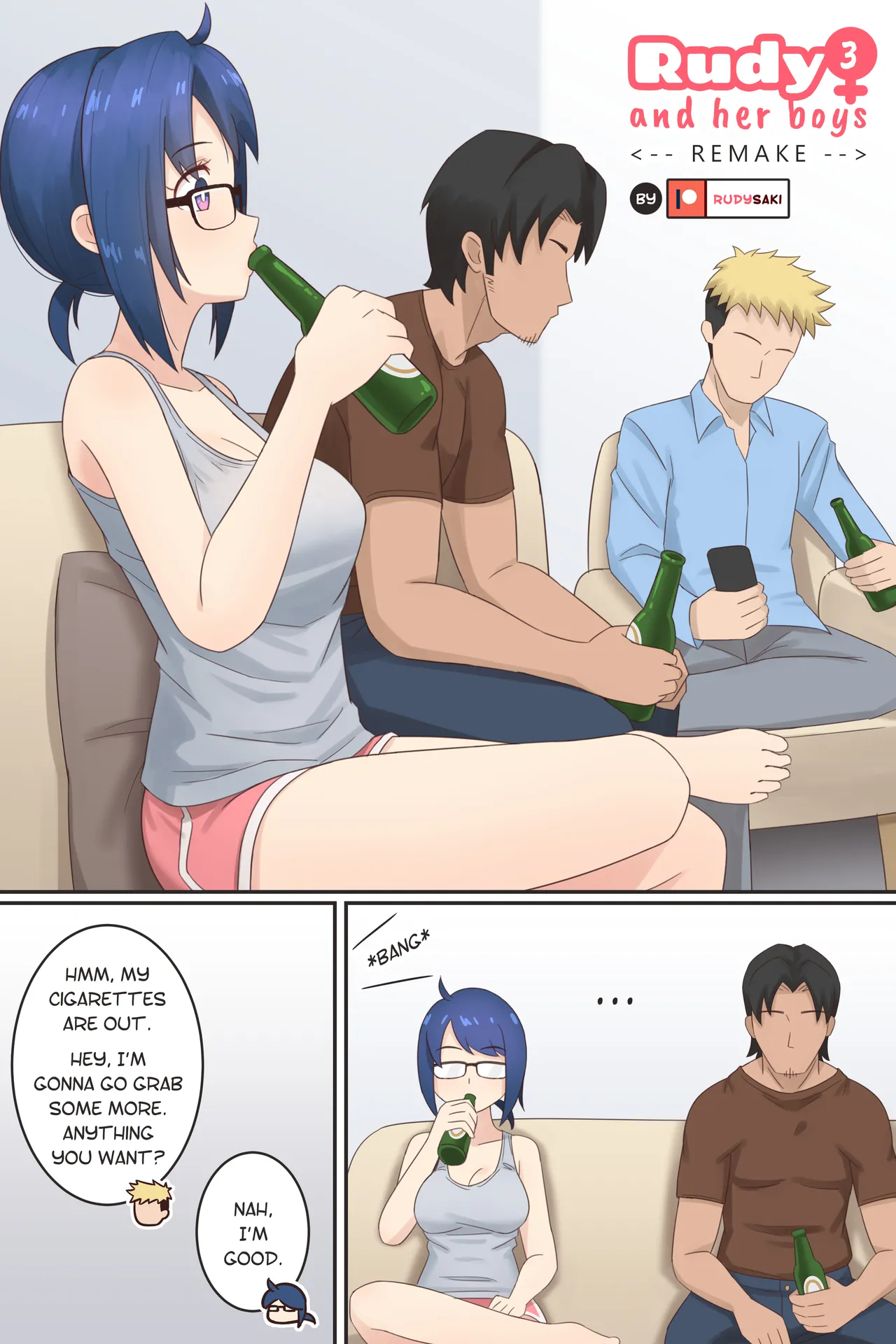 Rudy and Her Boys: Remake page 22 original parody - glasses uncensored hentai manga - read online free