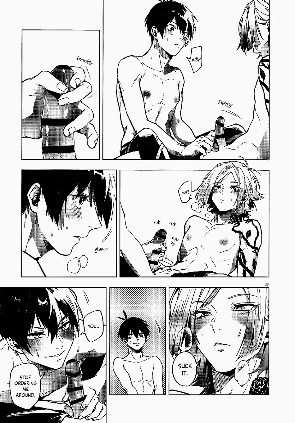 Love is a difficult thing for Kaiser page 37 featuring michael kaiser blue lock parody - sole male tracksuit hentai manga - read online free