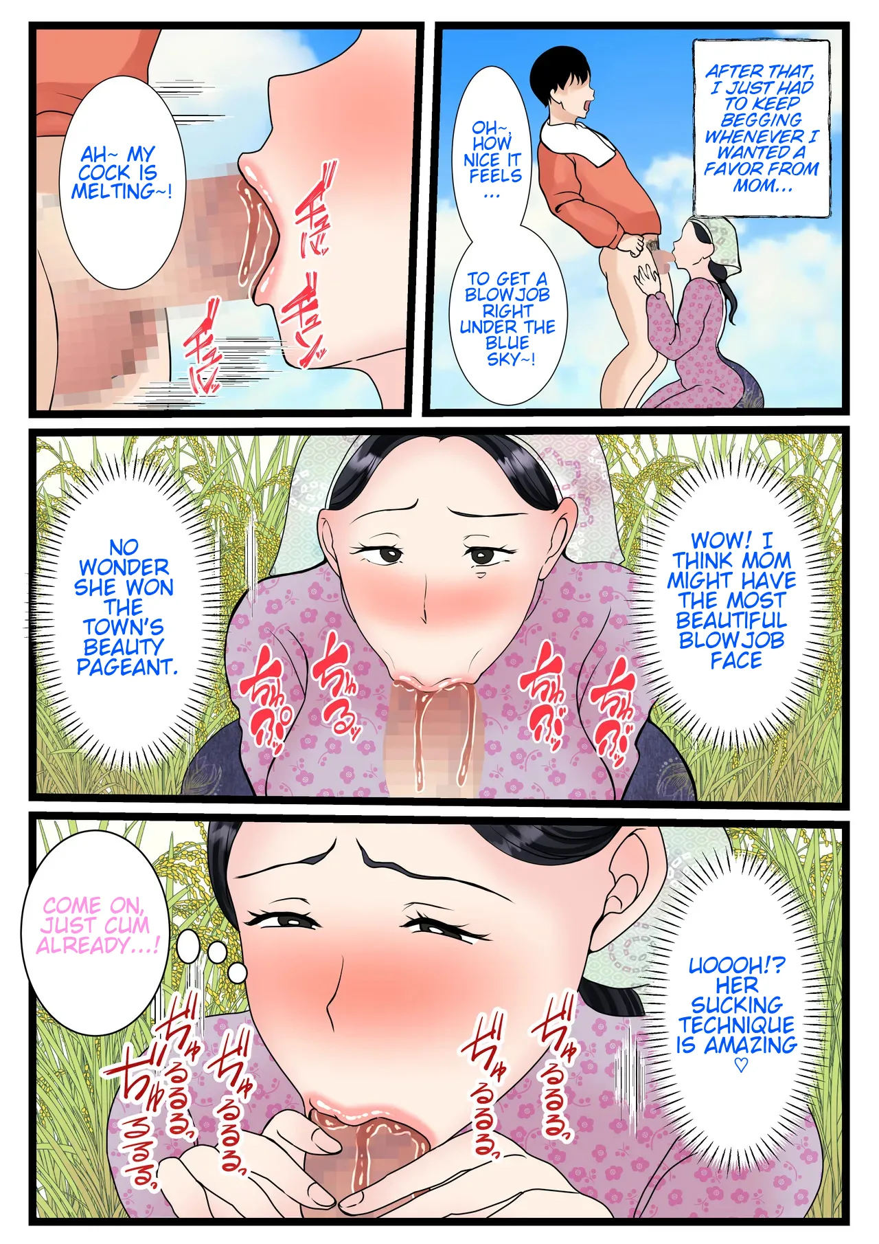 [Benii Kenkyuujo] Musuko o Muramura Saseru Inaka no Okaa-san ~Haha no Furusato Manko wa Attakai~  | A country mother who makes her son horny. ~My mother's pussy is so erotic, I love it~ [English] page 22 original parody - handjob milf hentai manga - read online free