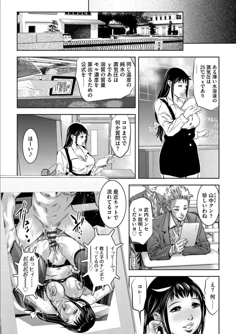 Batsuichi Onnakyoushi Chijoku no Houkago page 163 - group story arc hentai manga - read online free