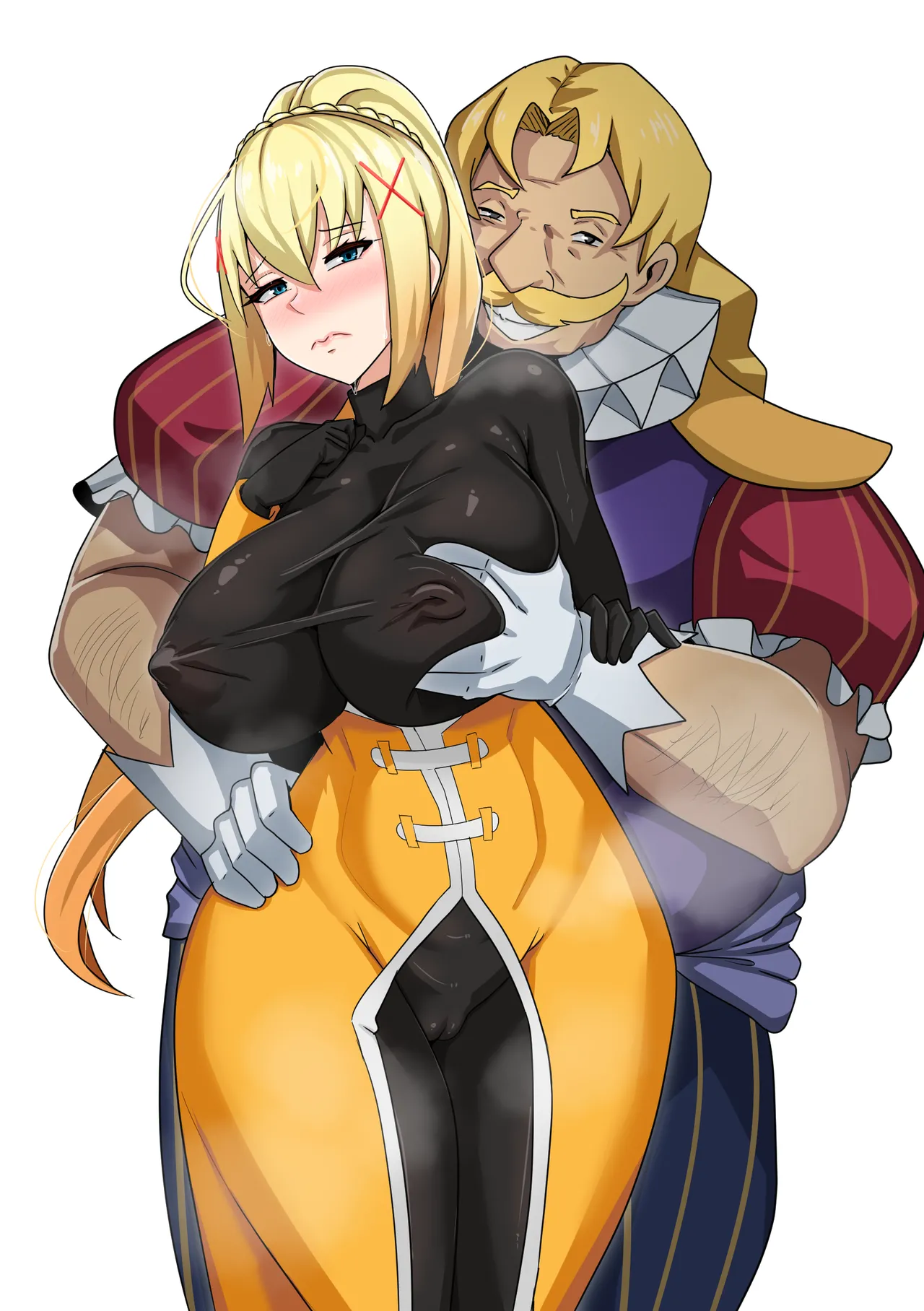 B-Trayal 48 page 20 featuring darkness kono subarashii sekai ni syukufuku o parody - uncensored hairy hentai manga - read online free