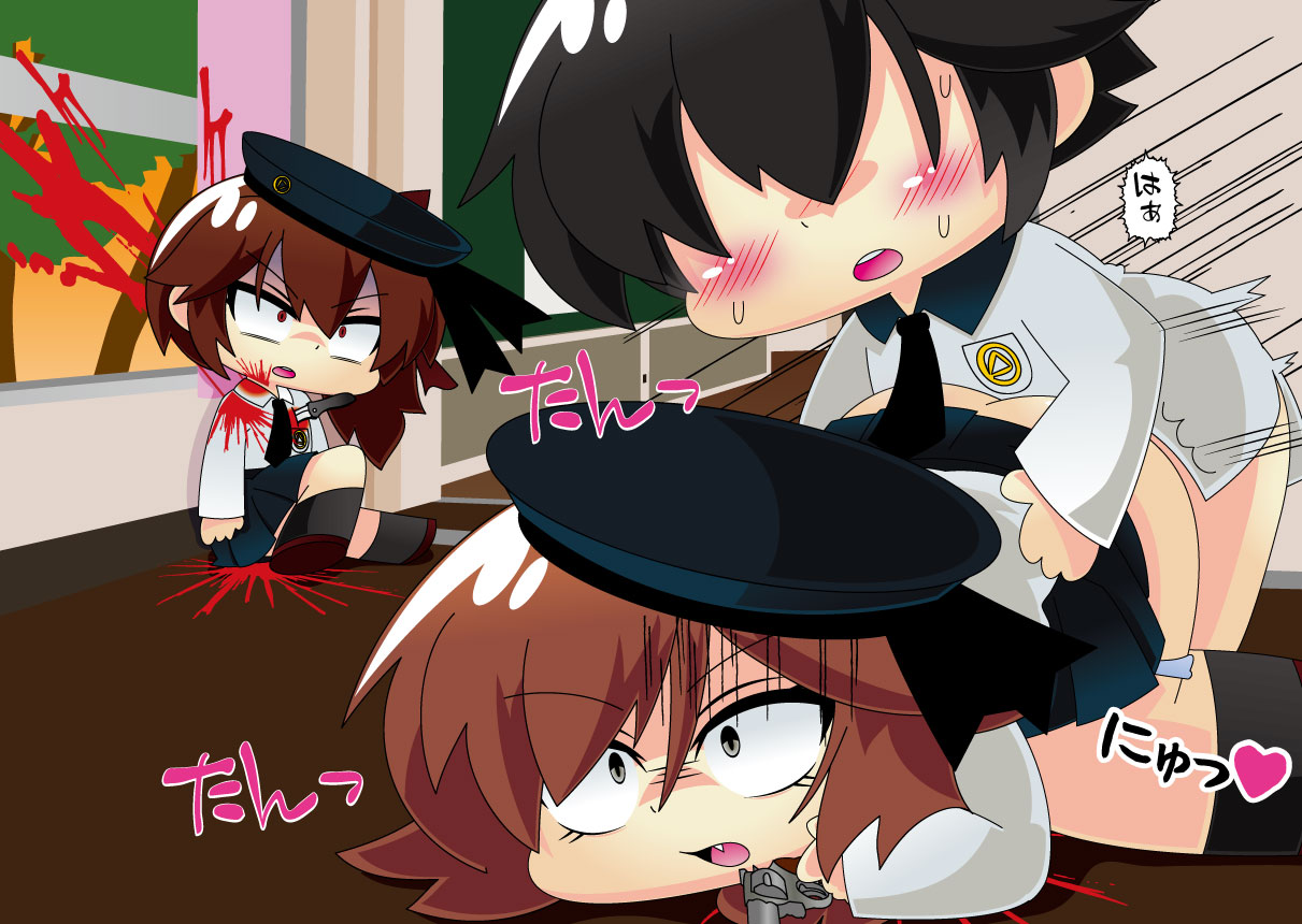 Armed Girl Let's go! Pichi Pichi JC Ura Otome Club page 104 original parody - full color yuri hentai manga - read online free