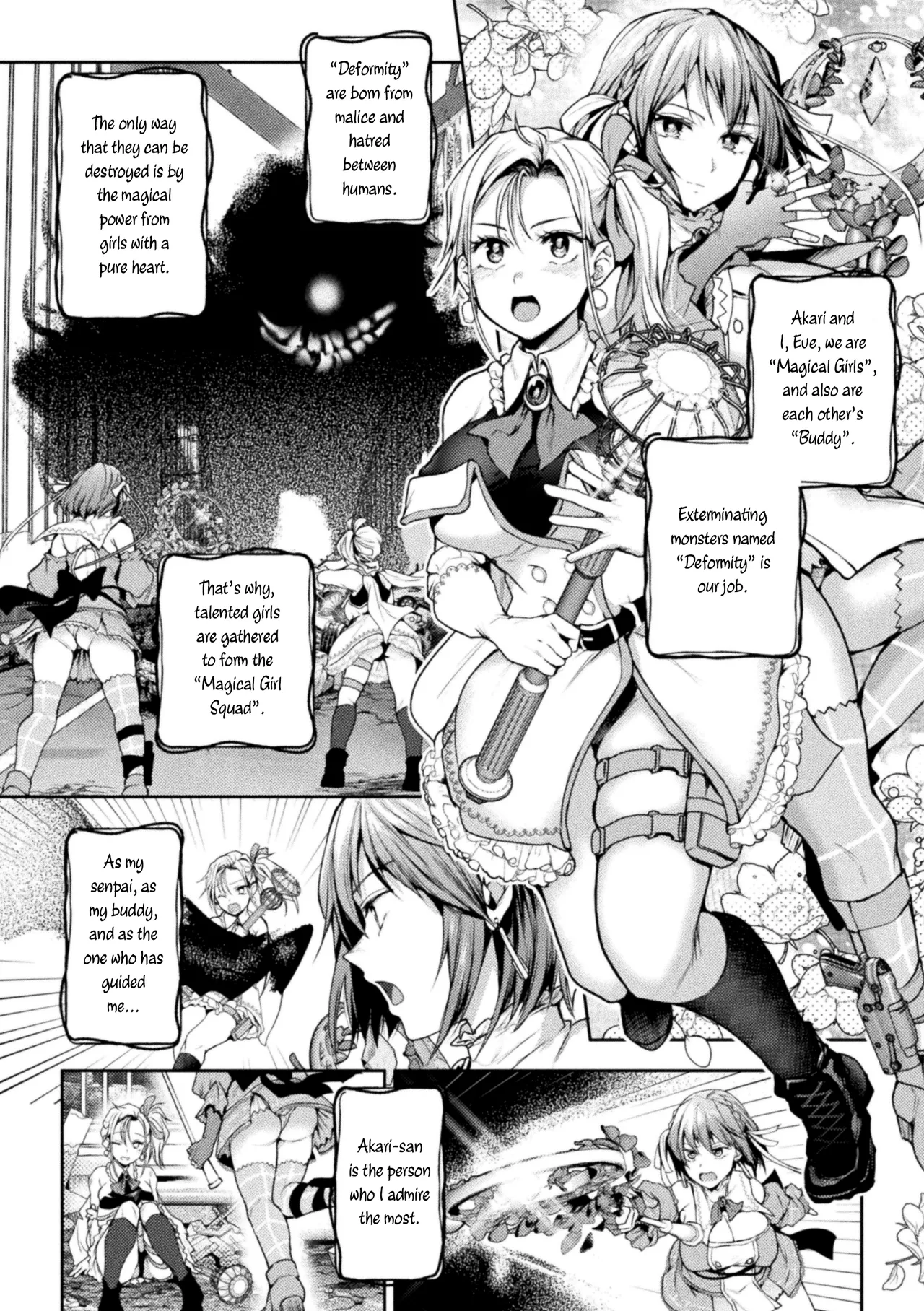 [Nagashiro Rouge] Eigyou Mahou Shoujo ga Kiss Shitara Ch. 1-3 | When Magical Girls Kiss Chapter 1-3 (END) + Extra [English] - Page 5