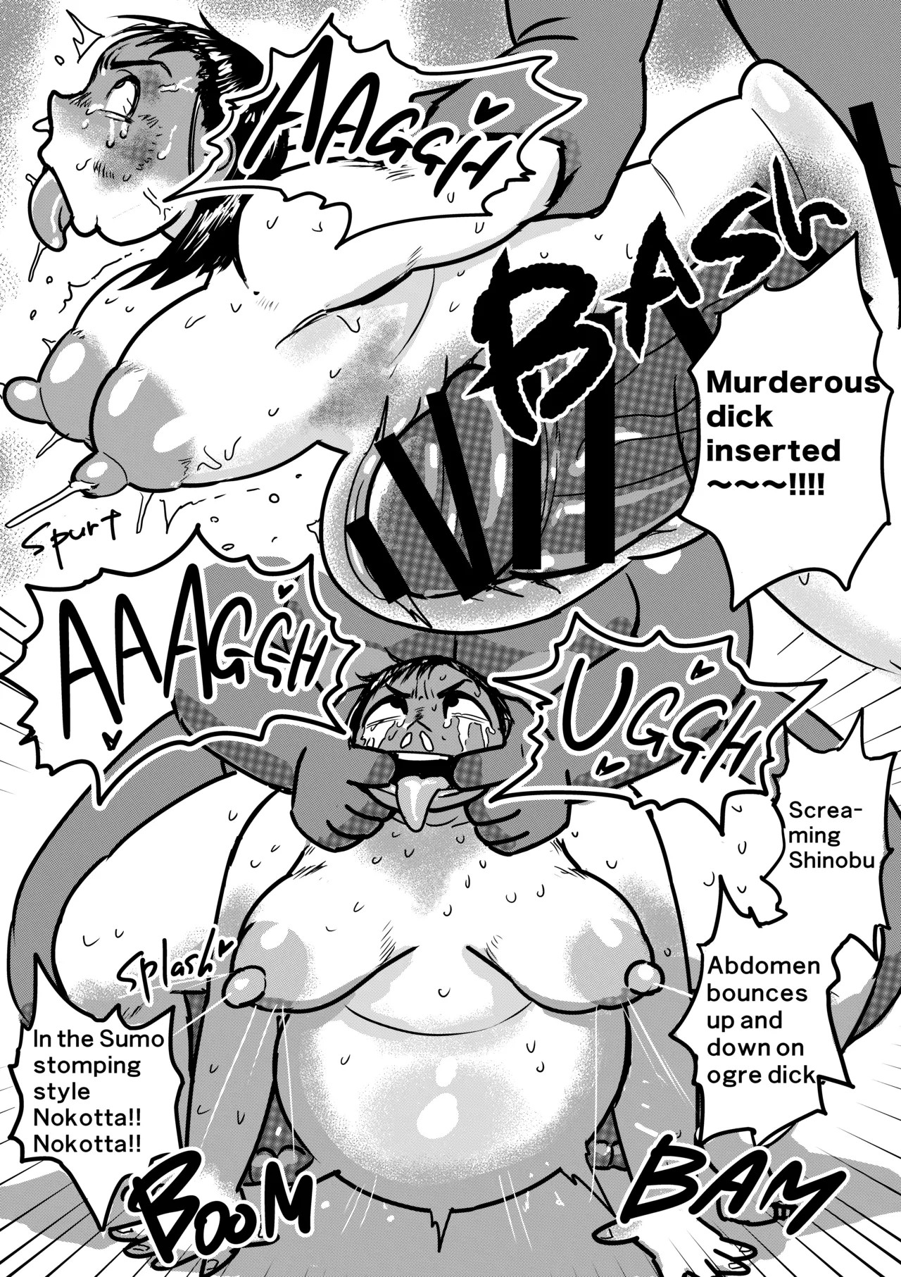 Zetsumei Ninshin Akume Battle | Fatal Pregancy Acme Battle page 41 original parody - big penis impregnation hentai manga - read online free
