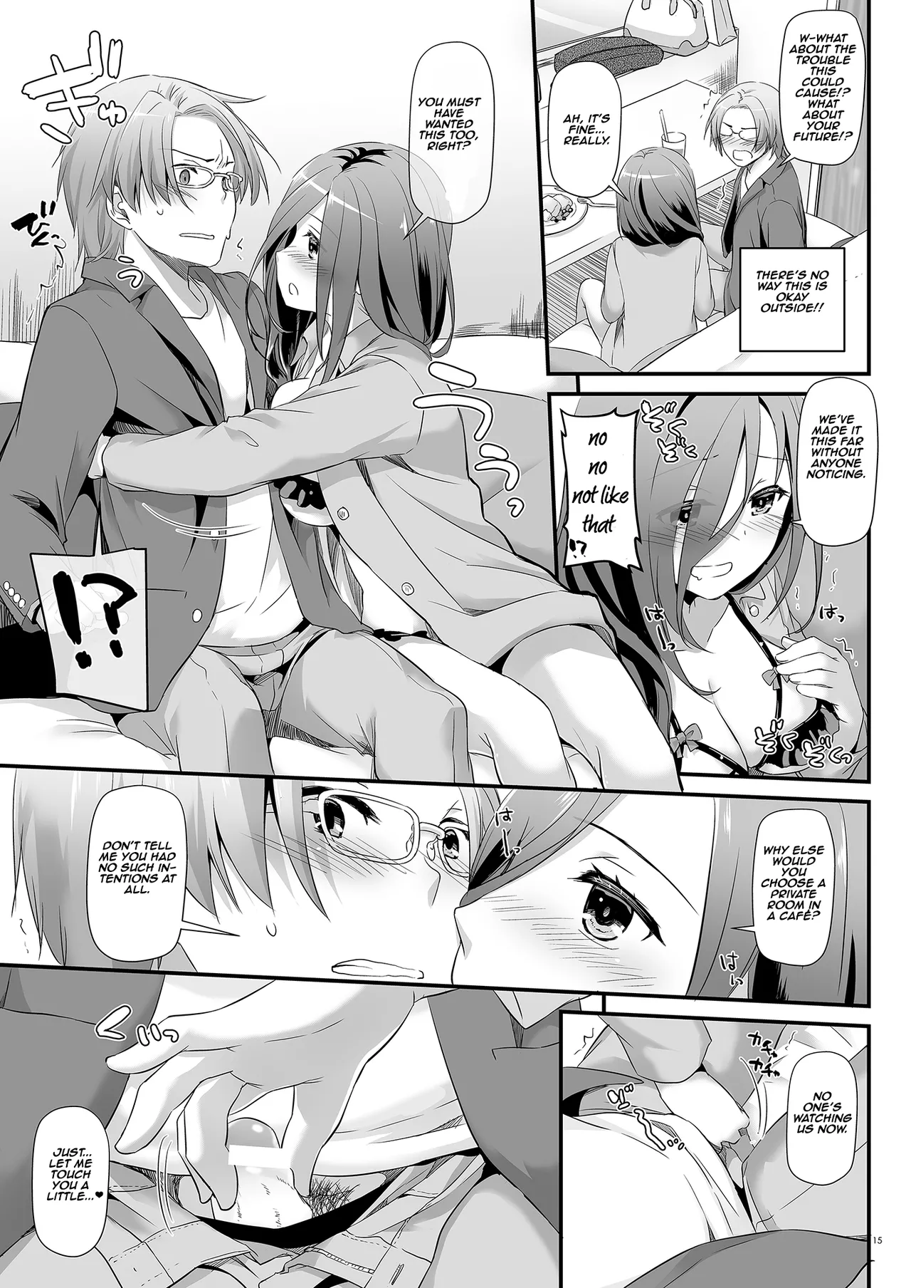 [Digital Lover (Nakajima Yuka)] Jimi Zokusei Dohentai Kanojo Seifuku Rakuen 34 | Plain-Looking Perverted Girlfriend - Uniform Paradise 34 [English] [Aishi21] [Digital] page 15 original parody - big breasts glasses hentai manga - read online free