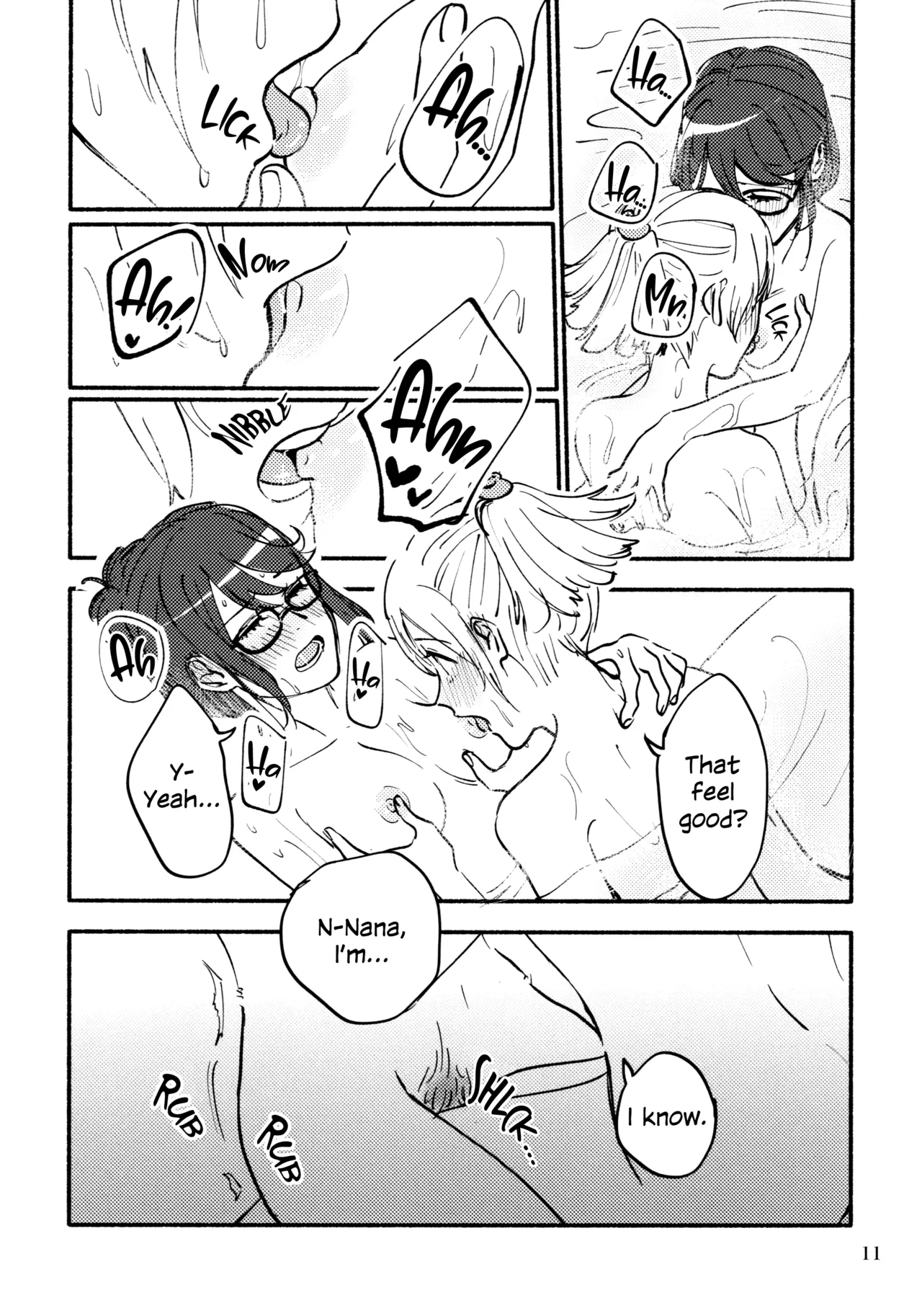 Yokujou Appassionato | Bathtime Appassionato page 12 featuring junna hoshimi shoujo kageki revue starlight parody - hairy yuri hentai manga - read online free