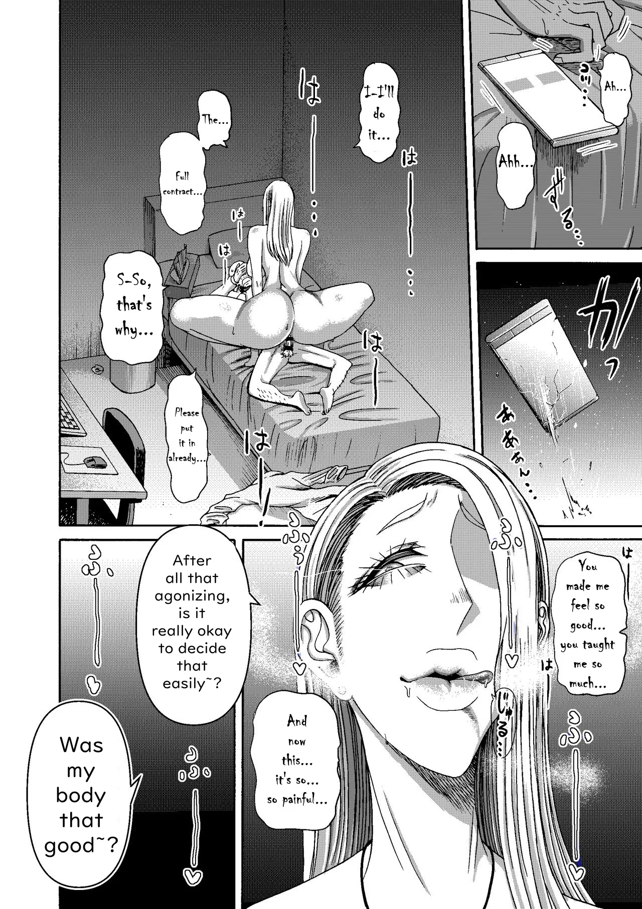 Ganbatte Hataraitetara Kusodeka Gal ga Kitan daga? | I Was Working Hard, Then This Ridiculously Huge Gal Showed Up page 38 original parody - sole female sole male hentai manga - read online free