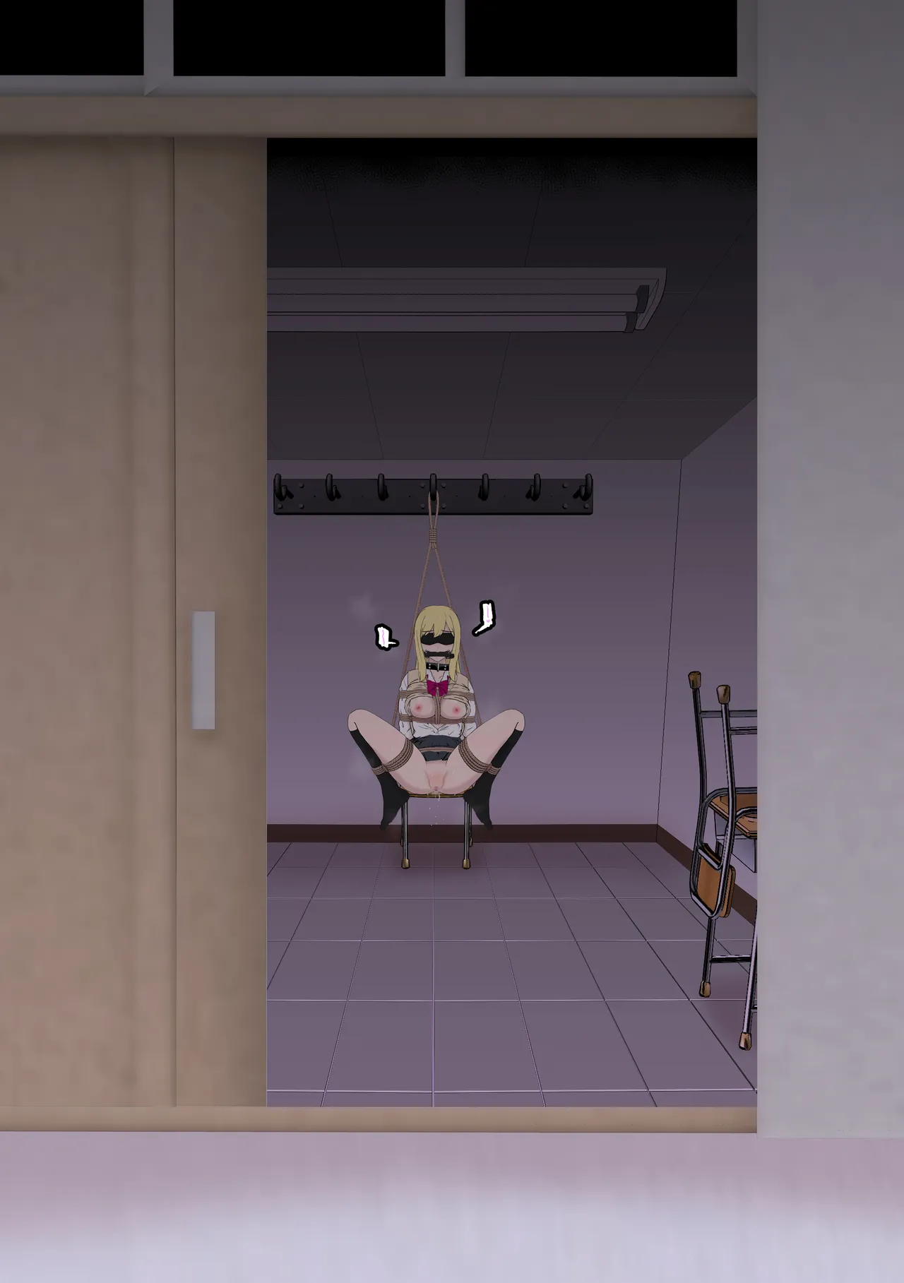 Fūki Torishimari Kiroku page 54 original parody - mosaic censorship stockings hentai manga - read online free