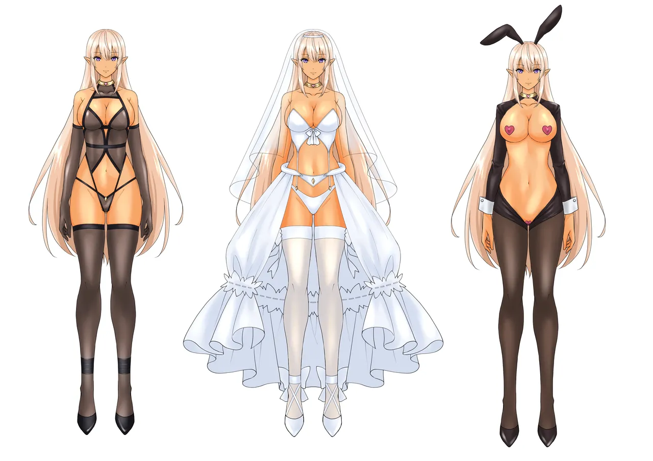 Reizoku Joou - Dosukebe Body no Dark Elf Joou ga Akutoku Kizoku ni Kanzen Seifuku Sareru made page 36 original parody - elf dark skin hentai manga - read online free