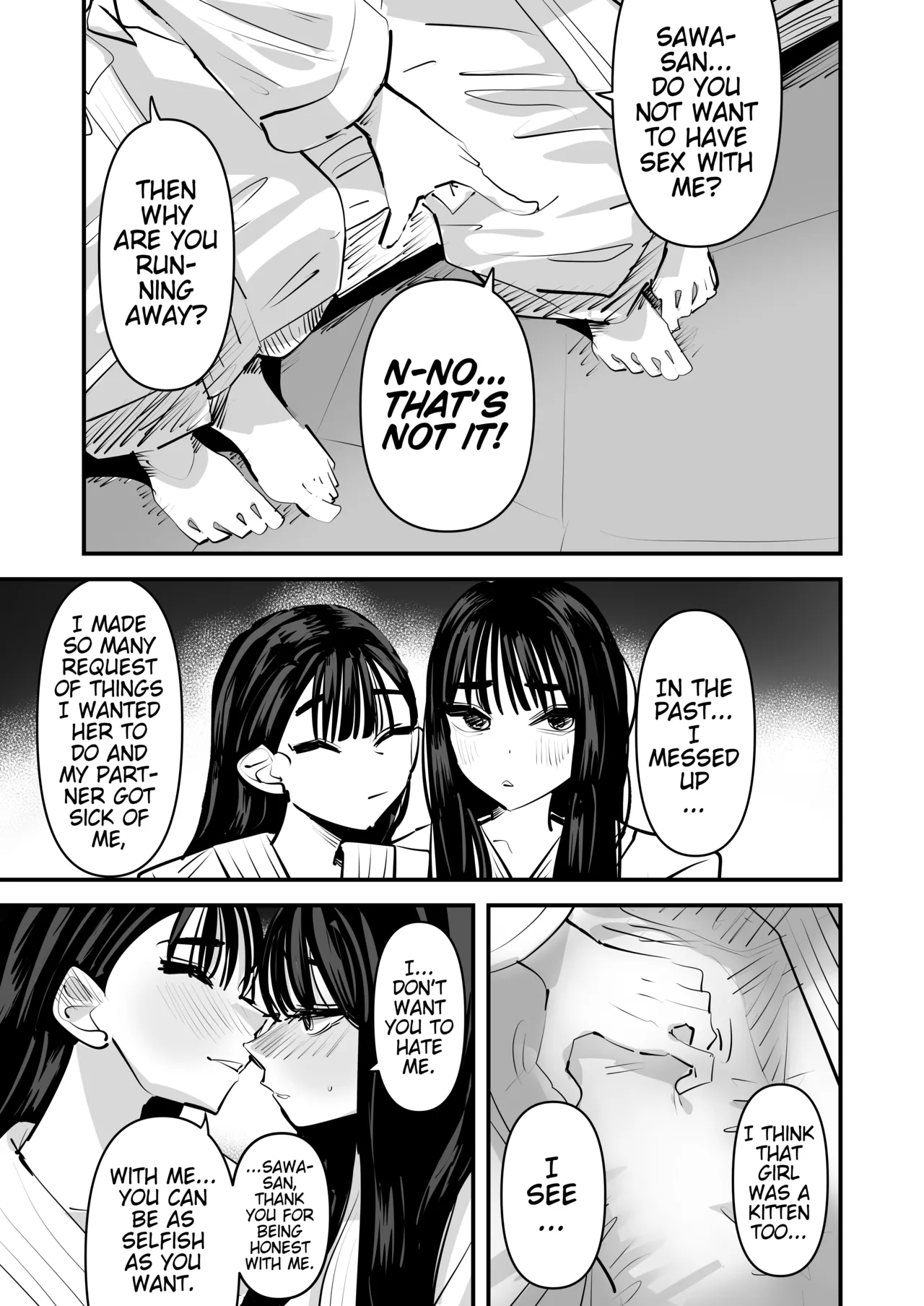 Iincho no Kuse ni Yuri Sex Chou Umakute Maji Mukatsuku | She's Crazy Good at Yuri Sex Despite Being the Student President and it Seriously Pisses Me Off page 14 original parody - yuri kissing hentai manga - read online free