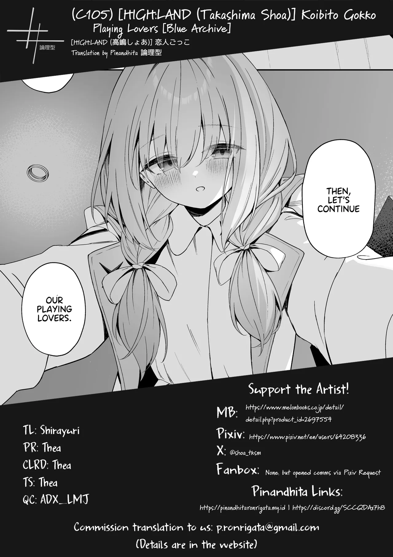 Koibito Gokko | Playing Lovers page 35 featuring sensei blue archive parody - sole female sole male hentai manga - read online free