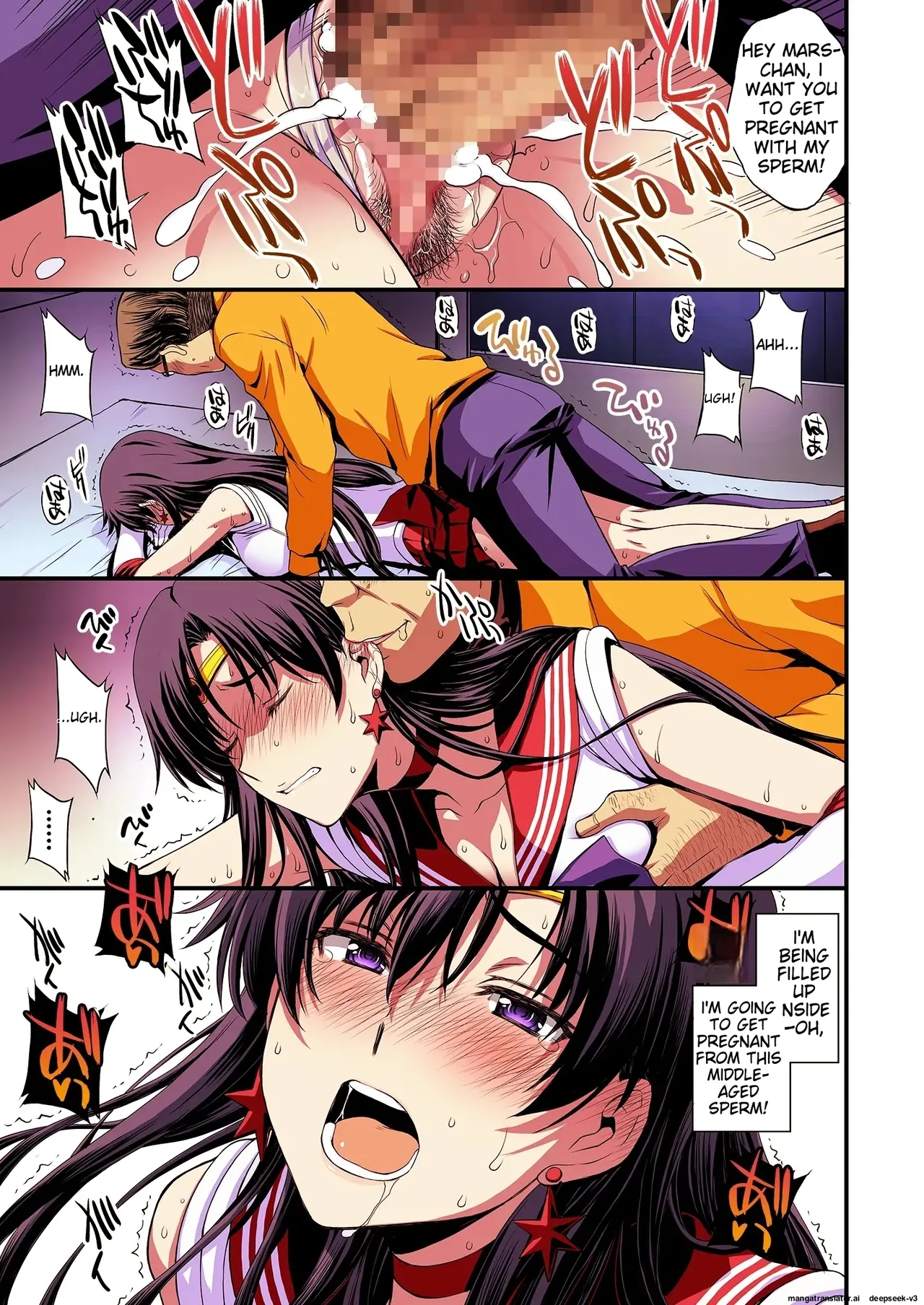 Mars to Haramase Koubi Full Color Soushuuhen | Mars' Impregnation page 26 featuring sailor mars sailor moon parody - magical girl nakadashi hentai manga - read online free