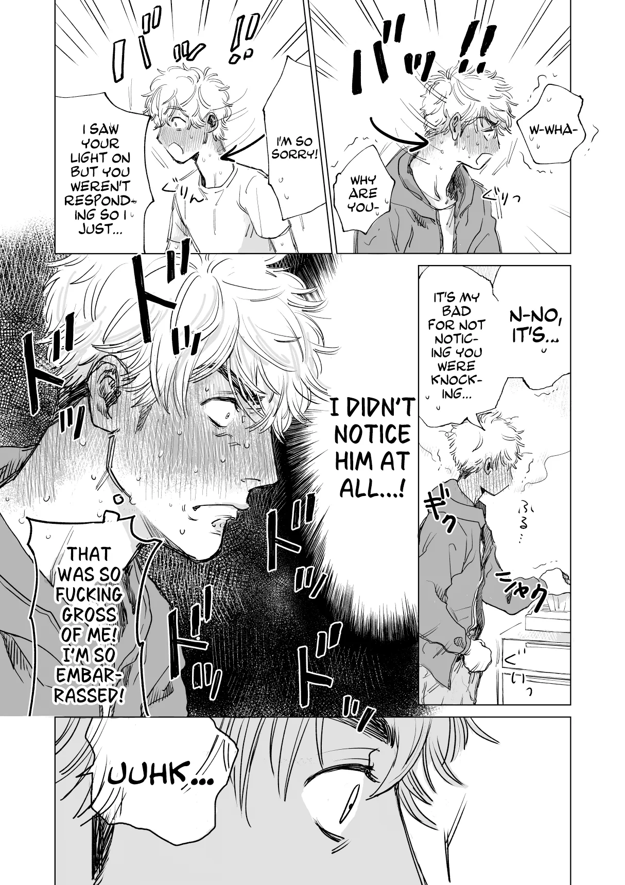 Ore no Kareshi ga Kyokonsugiru! | My boyfriend's too BIG! page 16 original parody - sweating kissing hentai manga - read online free