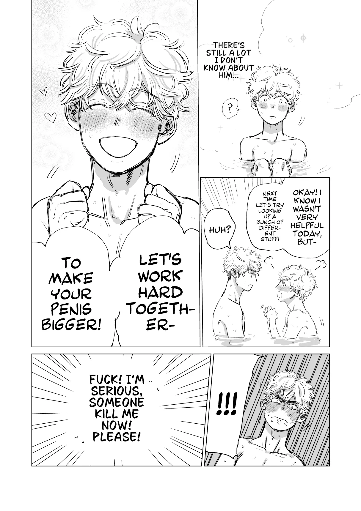 Ore no Kareshi ga Kyokonsugiru! | My boyfriend's too BIG! page 35 original parody - kissing sweating hentai manga - read online free