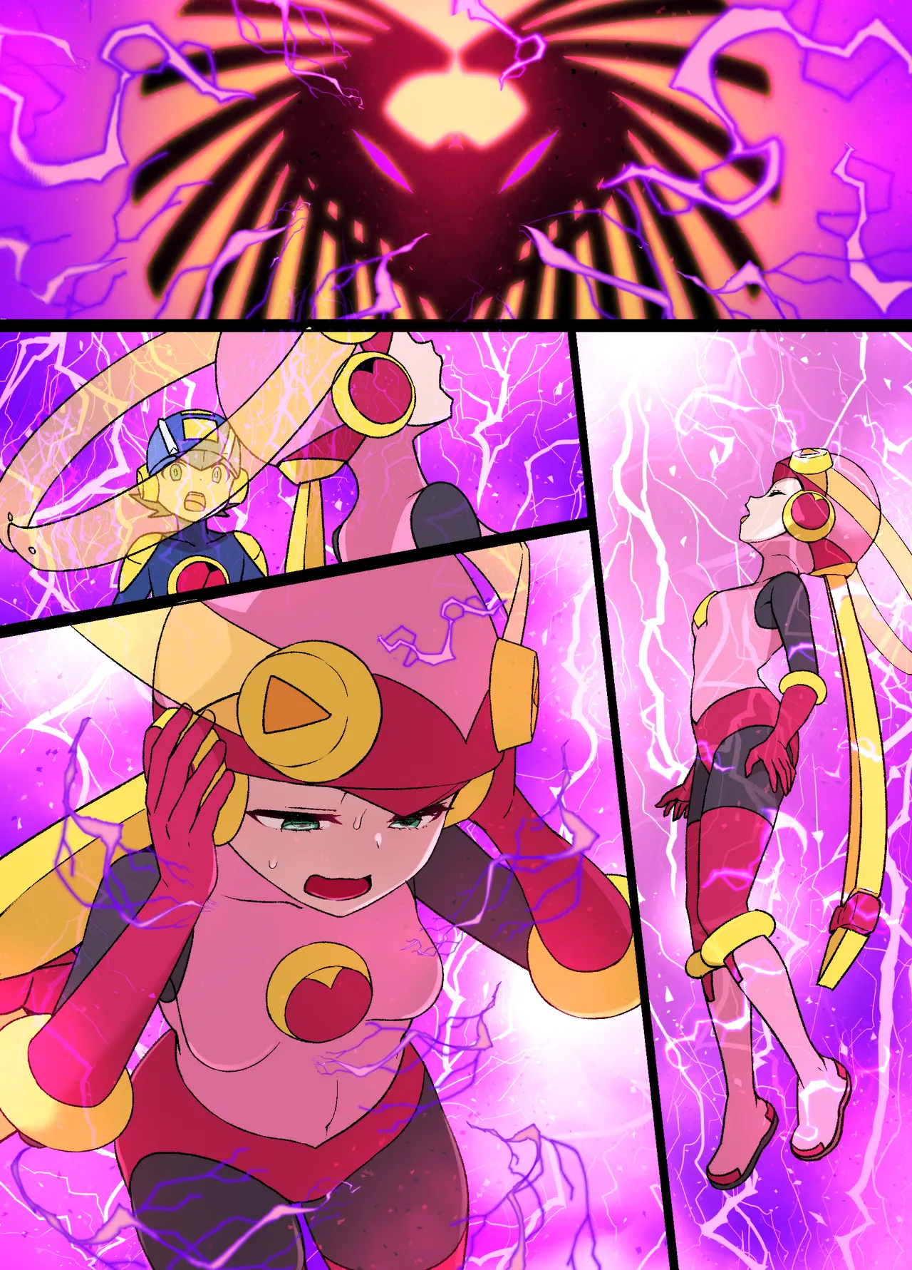 ロックマンエグゼ悪堕ちロール＆桜井メイル漫画 page 19 featuring roll.exe megaman battle network parody - big breasts corruption hentai manga - read online free