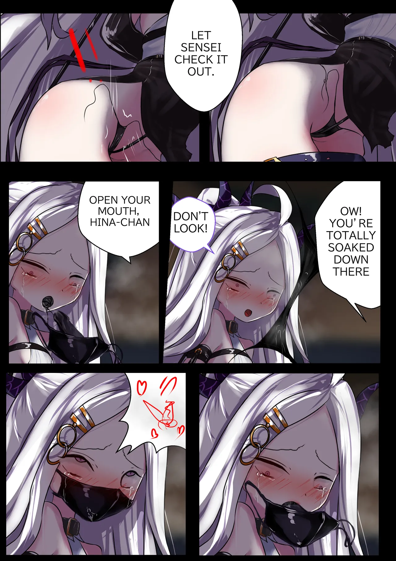 2月の記録 English page 13 featuring kisaki ryuuge blue archive parody - very long hair horns hentai manga - read online free