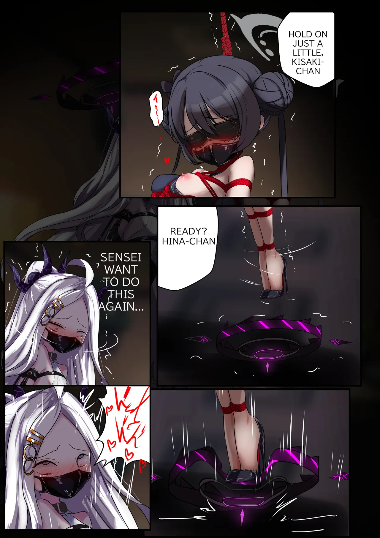 2月の記録 English page 15 featuring kisaki ryuuge blue archive parody - very long hair horns hentai manga - read online free