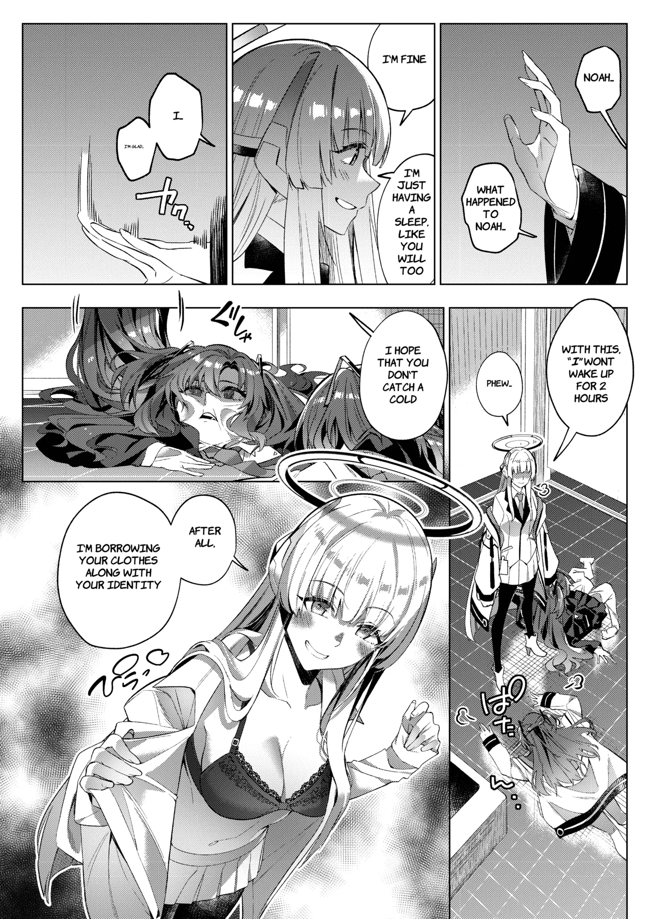 Yuuwaku de Schale Sensei o Yowaraseru Sakusen Blue Archive TSF doujinshi | The Strategy to Weaken Schale Sensei with Temptation page 14 featuring yuuka hayase blue archive parody - glasses schoolgirl uniform hentai manga - read online free
