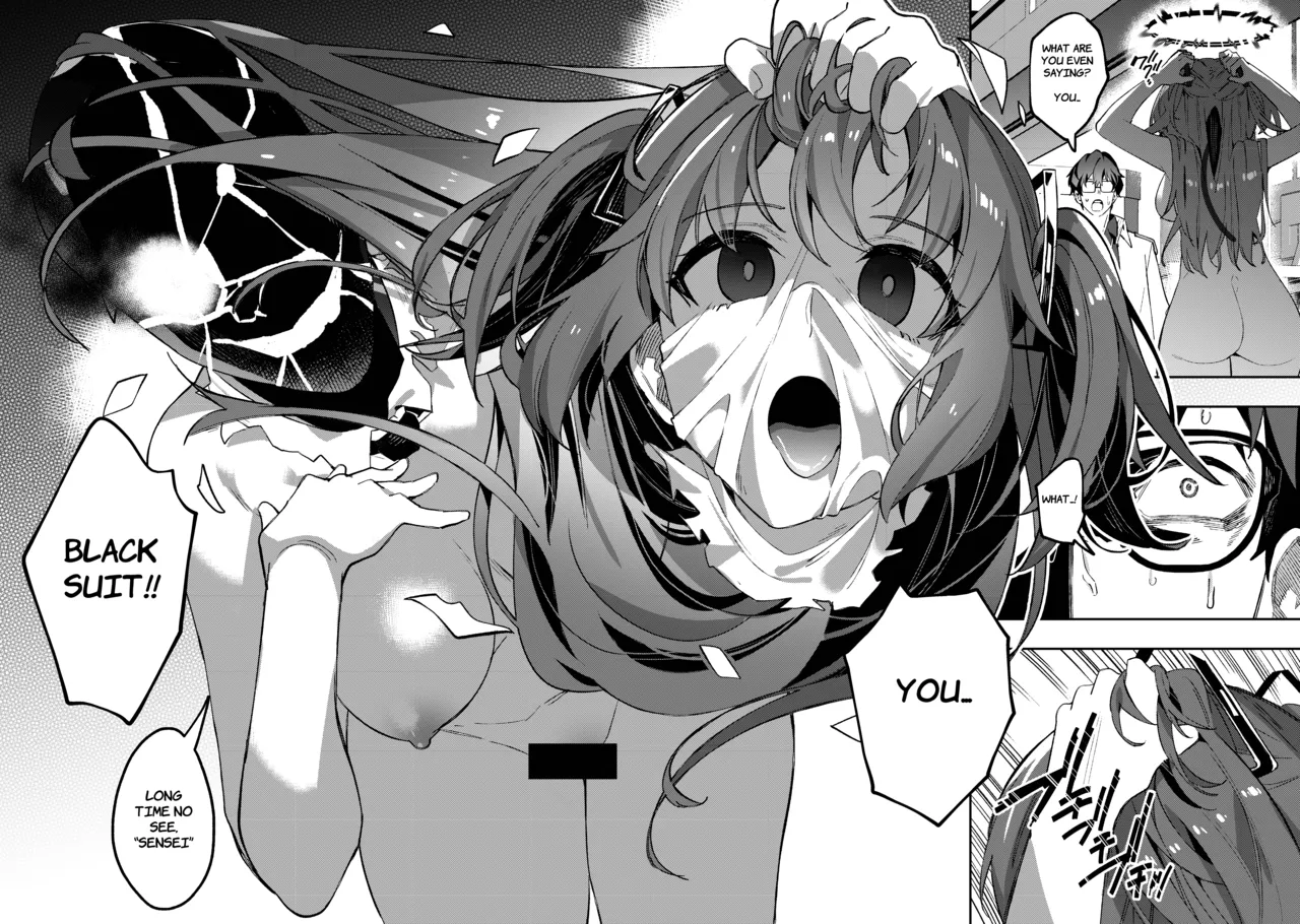 Yuuwaku de Schale Sensei o Yowaraseru Sakusen Blue Archive TSF doujinshi | The Strategy to Weaken Schale Sensei with Temptation page 34 featuring sensei blue archive parody - glasses schoolgirl uniform hentai manga - read online free