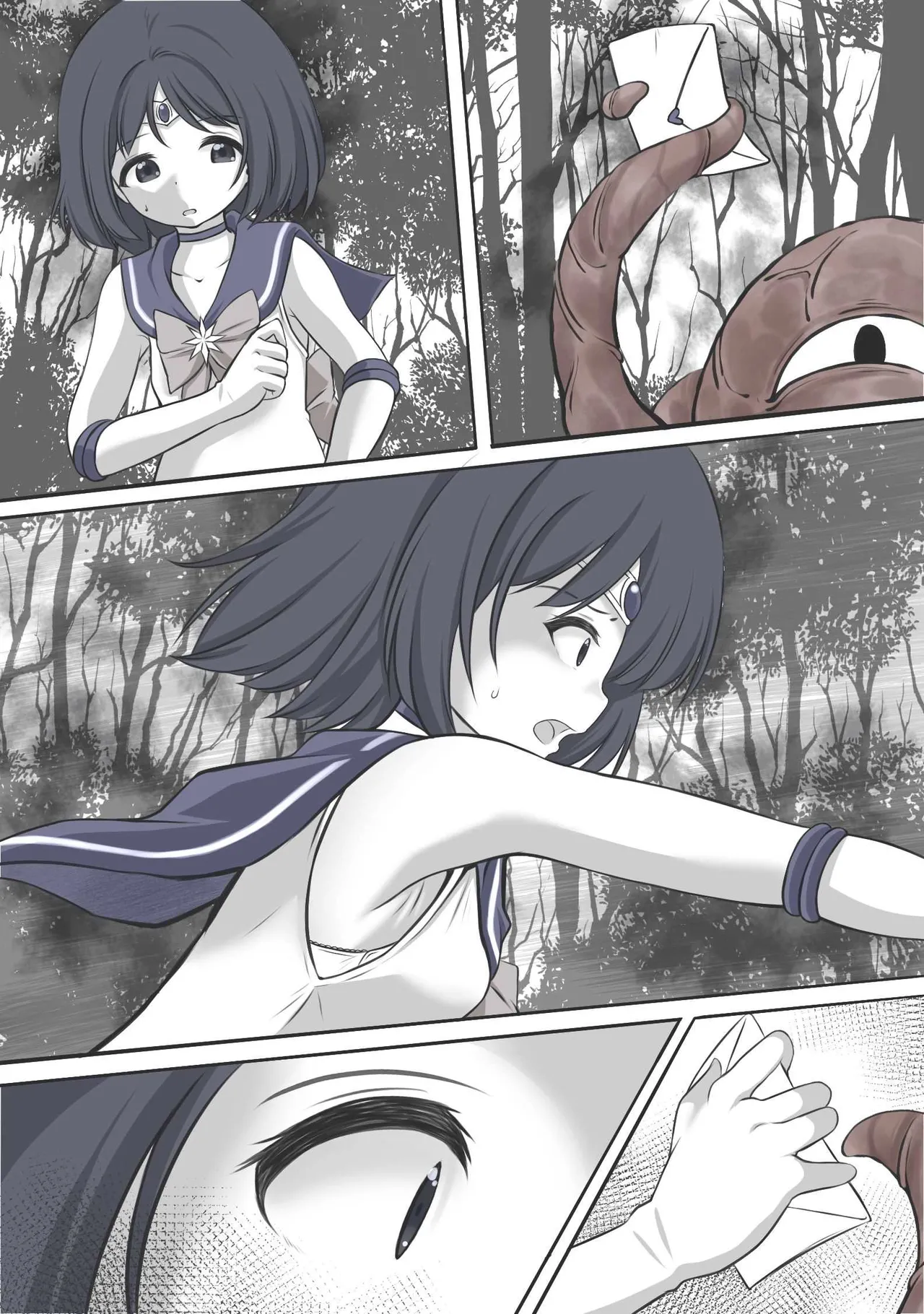 絶頂したら精神を乗っ取られる線虫に寄生されるセーラ●サターン page 28 featuring sailor saturn | hotaru tomoe sailor moon | bishoujo senshi sailor moon parody - mind control full color hentai manga - read online free