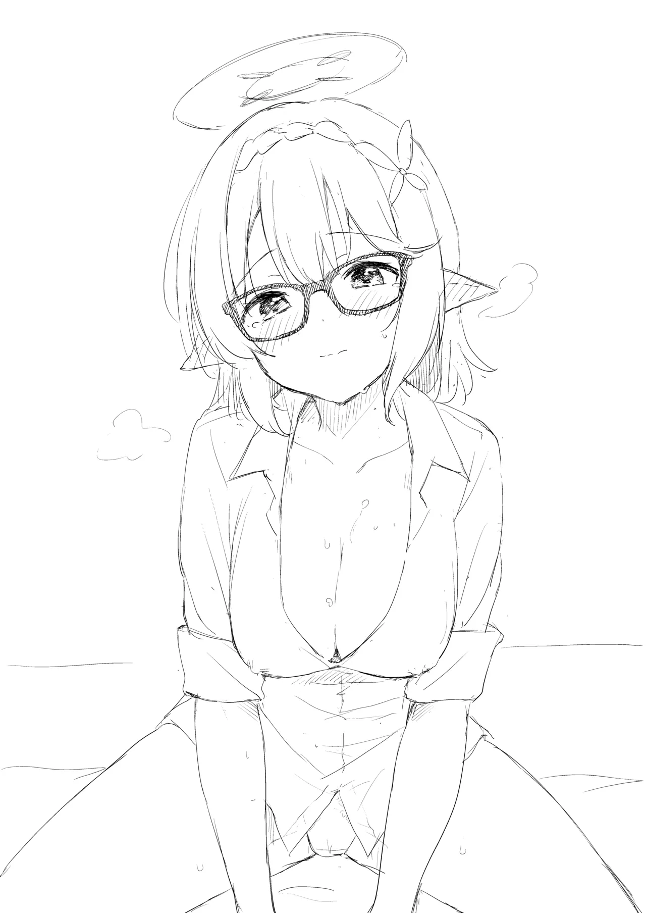 Nonomi, Ochitsuite. - My feelings grow... page 30 featuring nonomi izayoi blue archive parody - blowjob sole female hentai manga - read online free