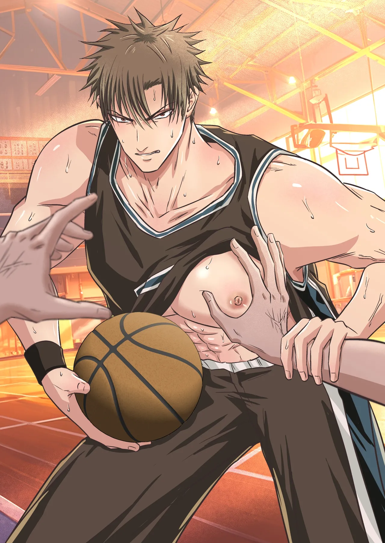 【青长花芽】クール男子受けシリーズvol.２ 敏感体質なバスケ部後輩をマンツーマン指導する。【男男菊花香汉化】【chinese】 page 33 original parody - full color muscle hentai manga - read online free