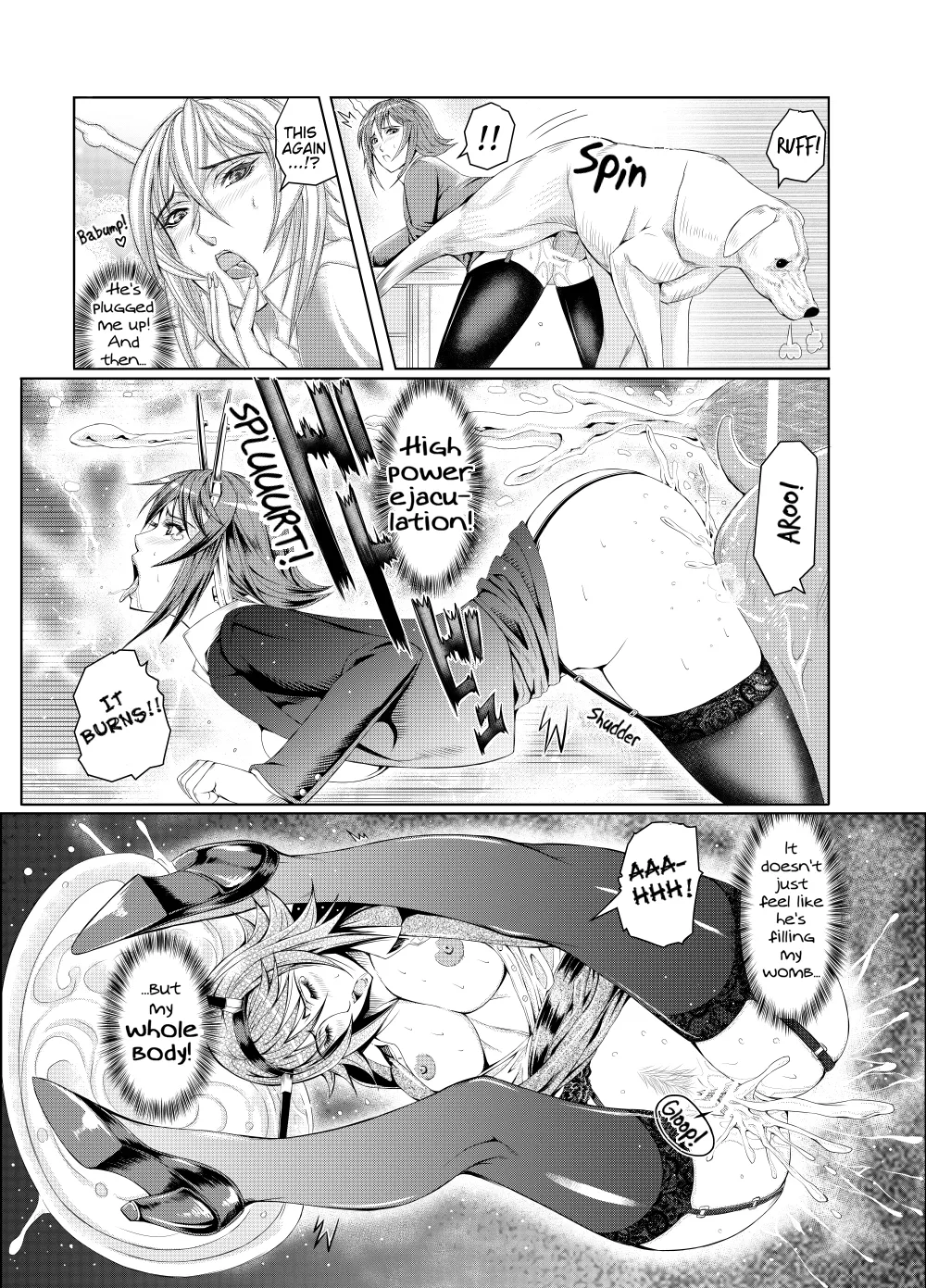 [LUCRETiA (Hiichan)] Ken-Jyuu Dai Yon Kan Ware, Gouchin seri--!! (Kantai Collection -KanColle-) [English] [EHCOVE] [Digital] page 54 featuring mutsu kantai collection parody - big breasts dog hentai manga - read online free