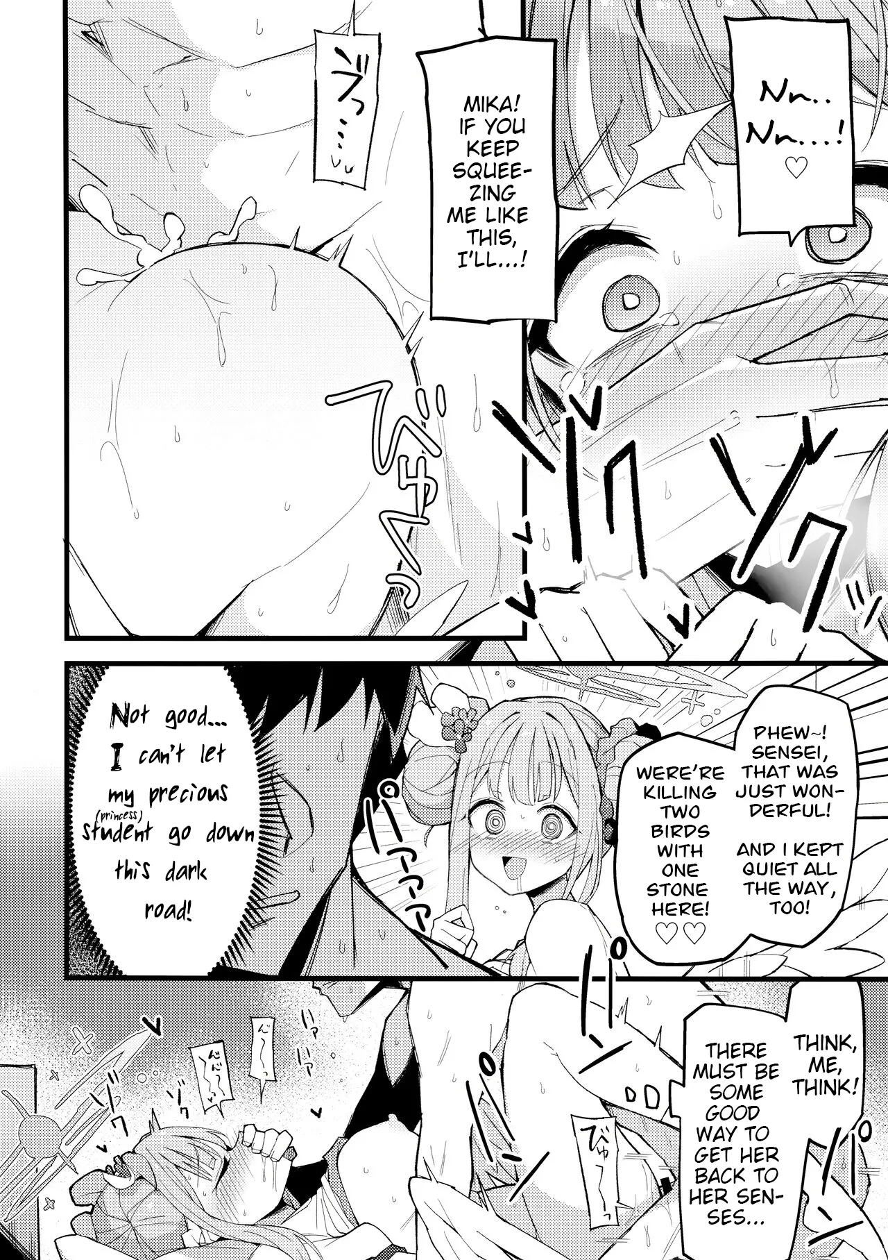 Mika, Koe Osaete | Mika, Keep it Down page 21 featuring sensei blue archive parody - sole female sole male hentai manga - read online free