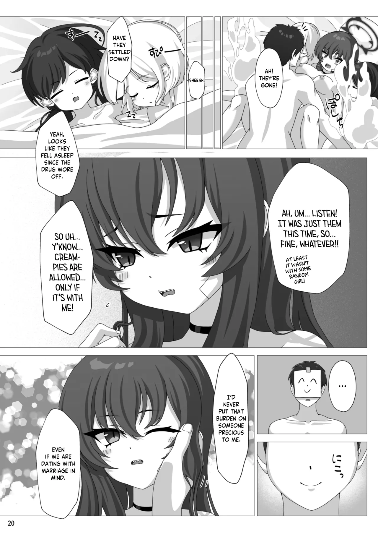 Rabu Love 3xxx3 page 21 featuring rabu komakaze blue archive parody - sole male group hentai manga - read online free