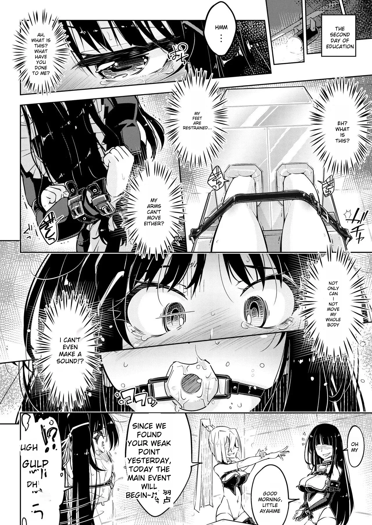 Ojou-sama Tenraku Ashiura Kusuguri Jigoku | The young ladie's foot tickling hell page 21 original parody - maid sweating hentai manga - read online free