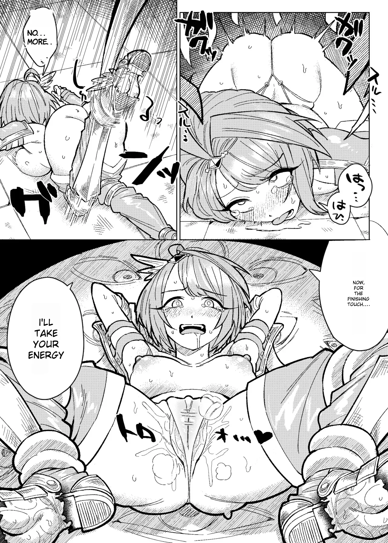 Kyonyuu Onna Senshi Tettei Kusuguri Jigoku | Big Breasted Female Warrior's Thorough Tickling Hell page 16 original parody - sweating big breasts hentai manga - read online free