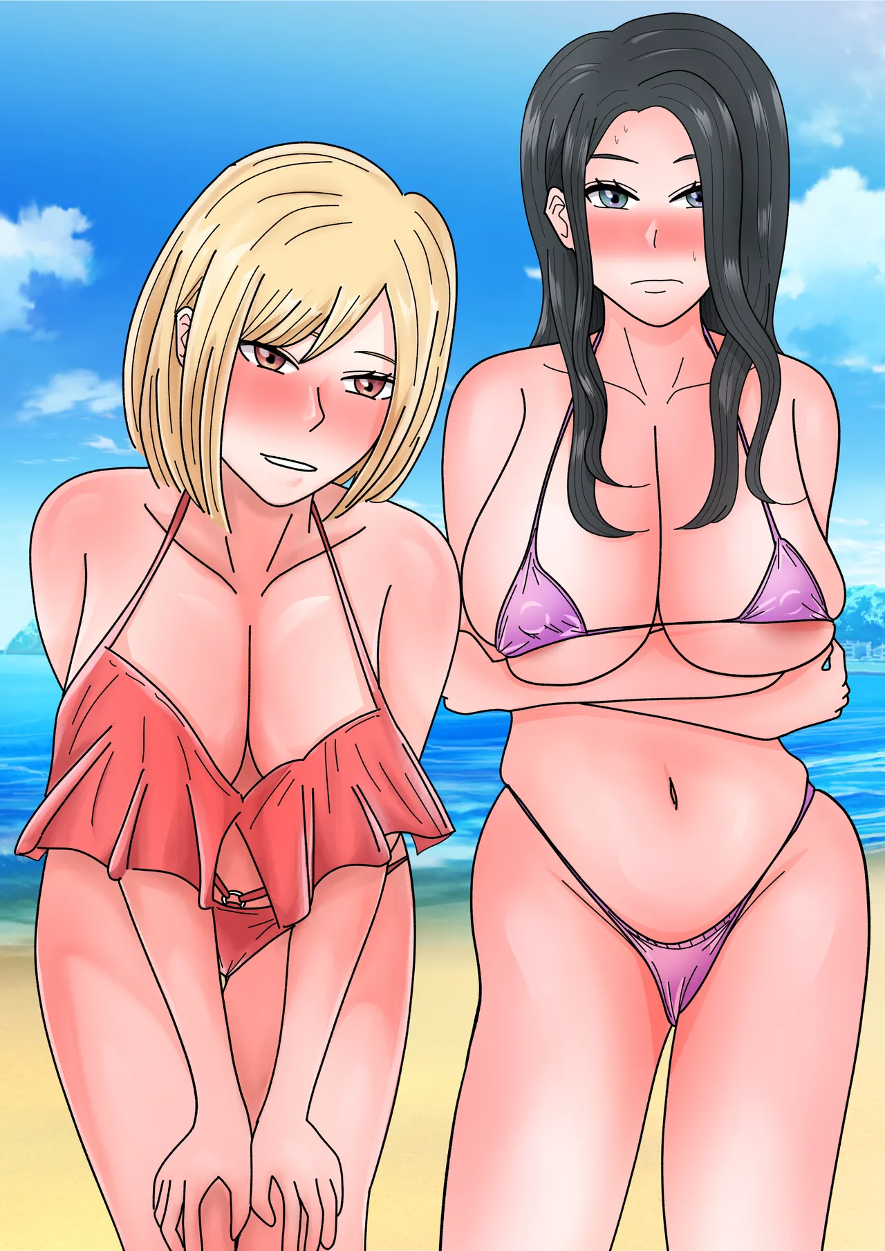 Umi de Chara Otoko ni Dakareta Hitozuma-tachi page 49 original parody - milf big breasts hentai manga - read online free