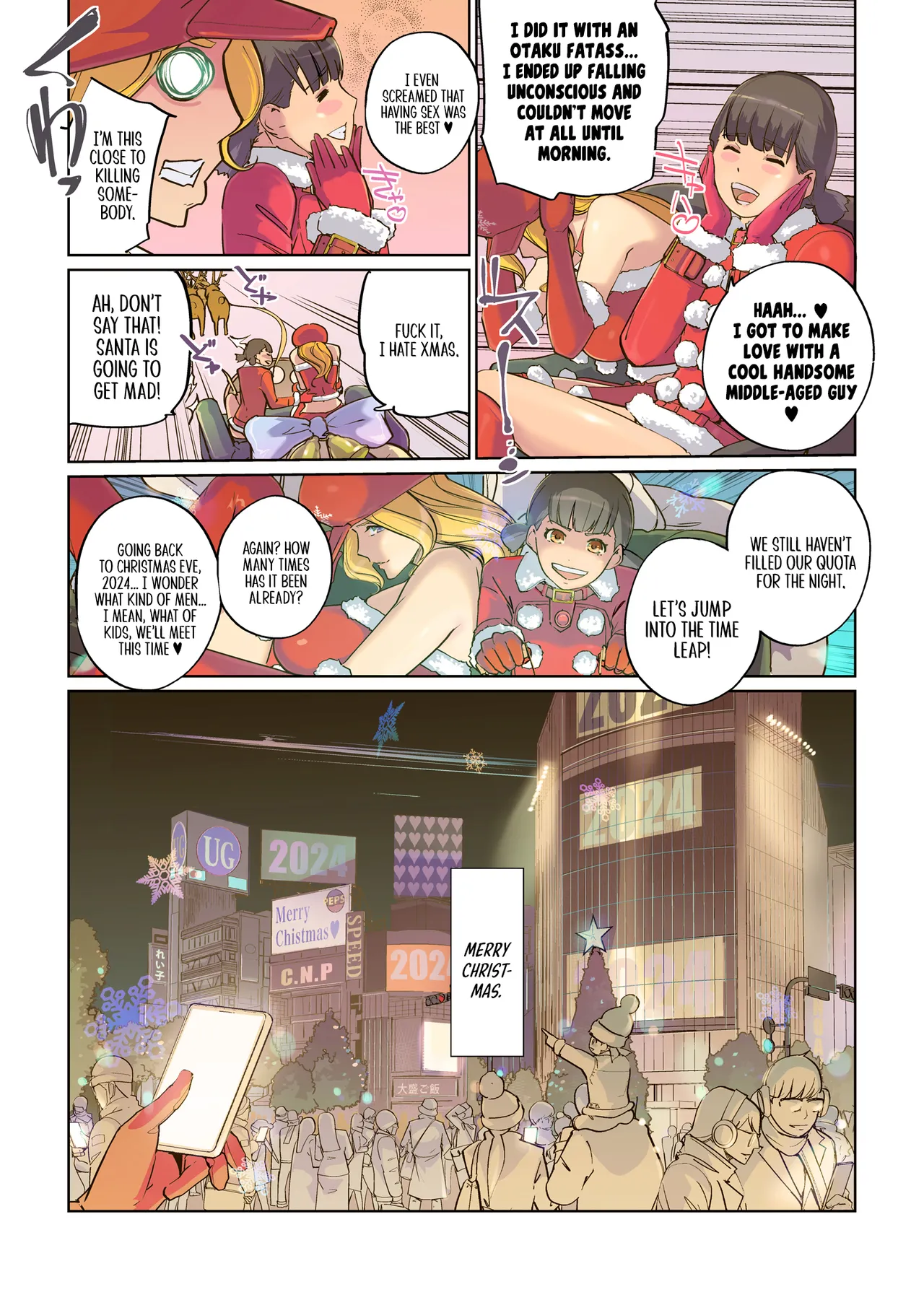 Mainichi ga Merry Christmas | Every Day Is Merry Christmas page 48 original parody - nakadashi full color hentai manga - read online free