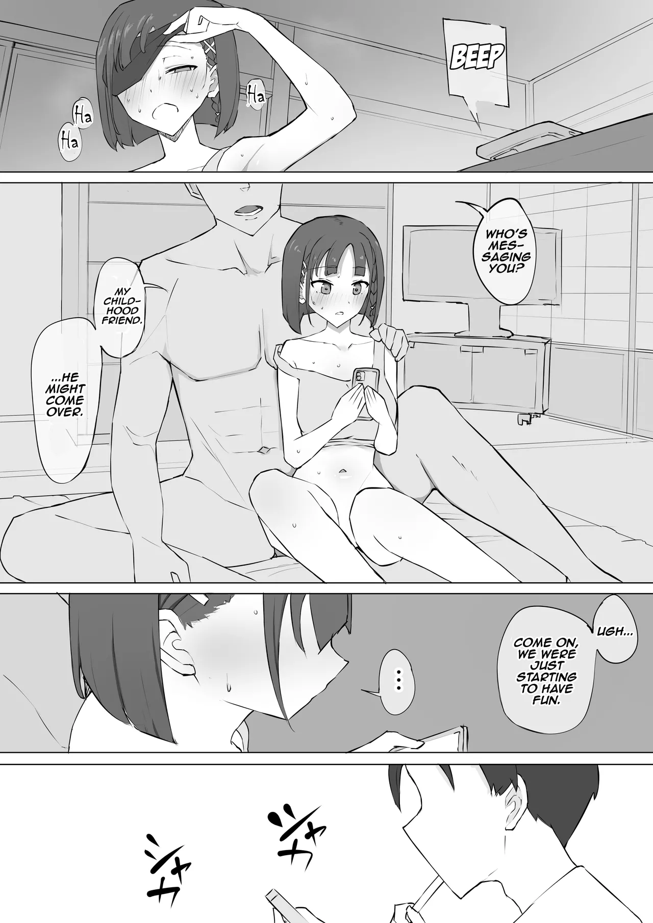 Osananajimi no Himitsu | My Childhood Friend's Secret page 19 original parody - leg lock big breasts hentai manga - read online free