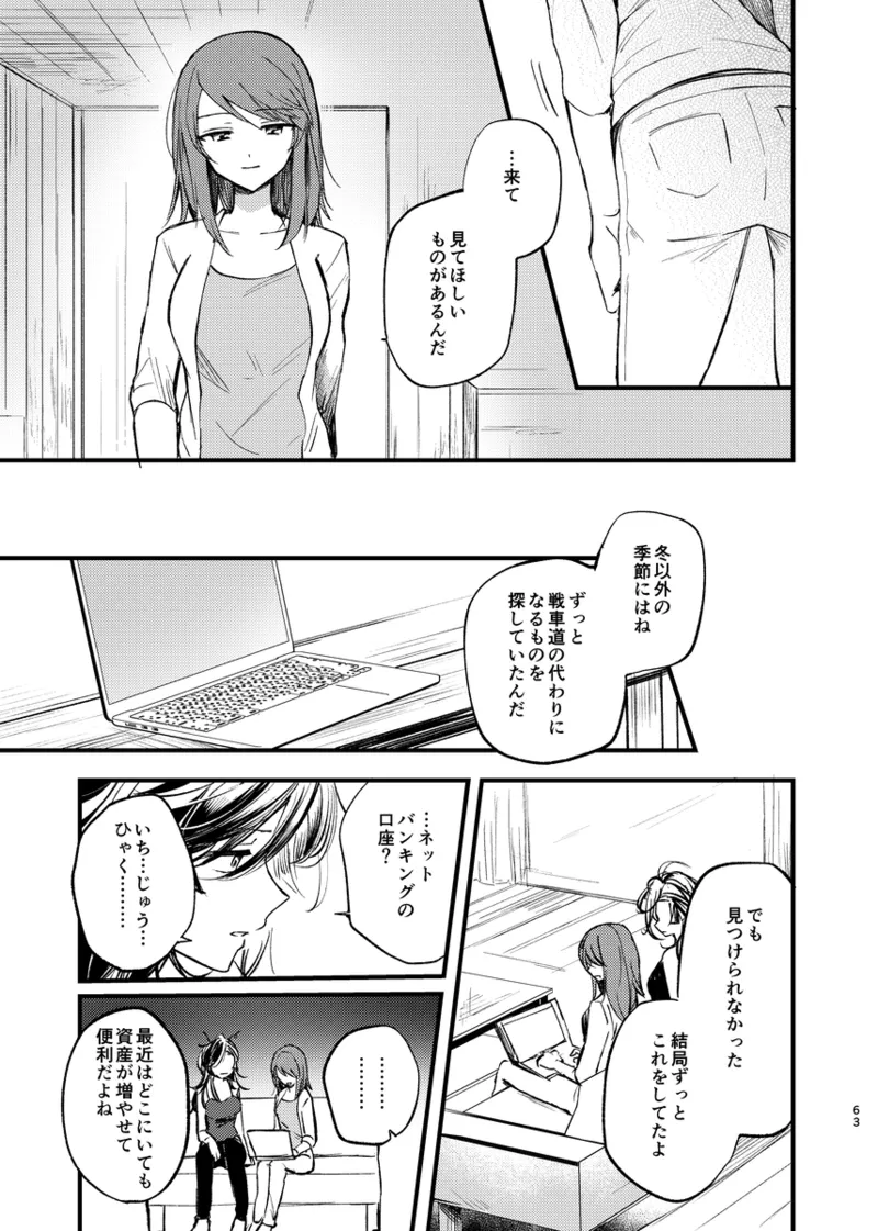 Soshite,  Kisetsu wa Meguru - Talvi meni jo, nyt alkaa kevät. page 62 featuring mika girls und panzer parody - yuri females only hentai manga - read online free