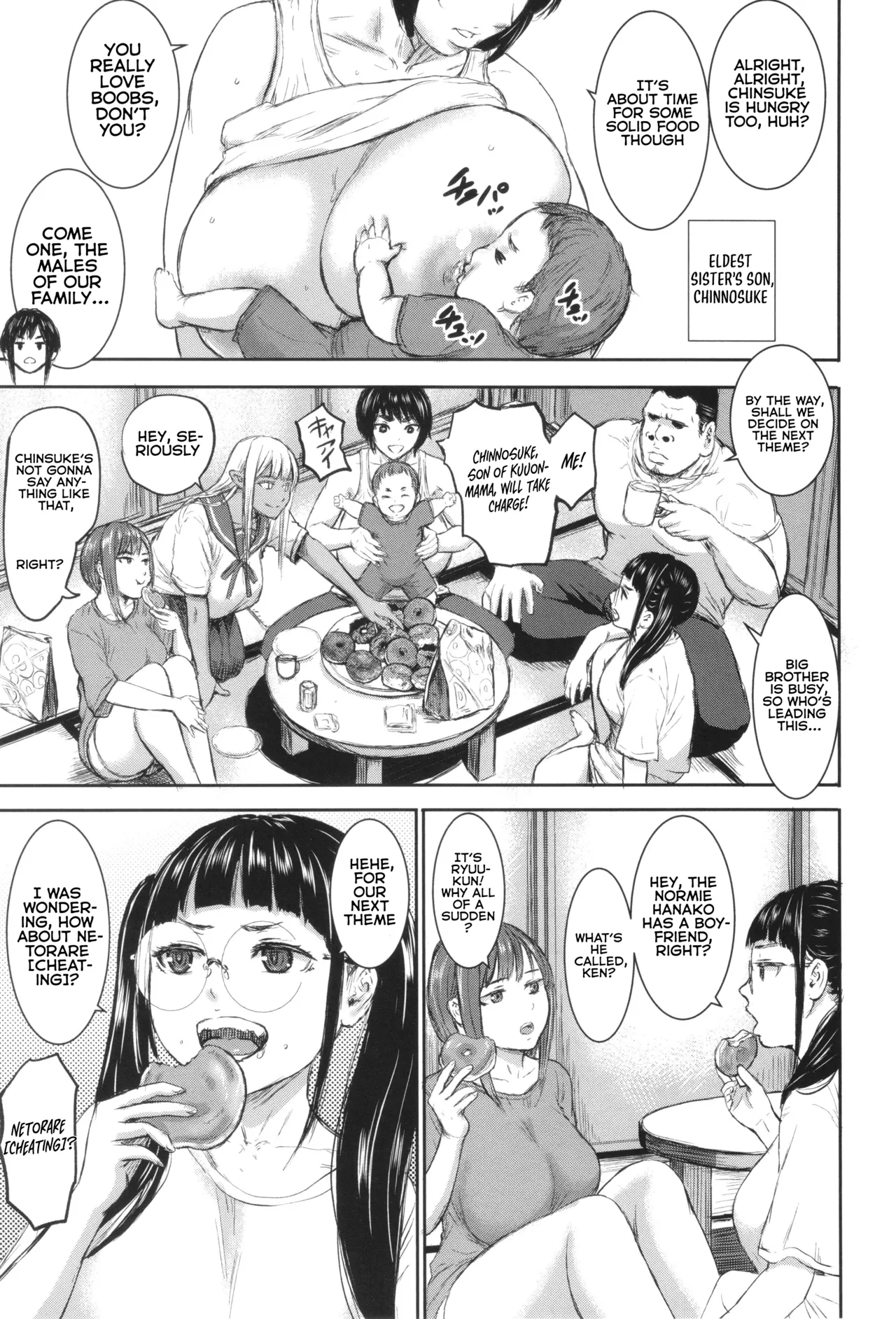 AV Kazoku | AV Family Ch. 1-3 page 38 - elf big breasts hentai manga - read online free