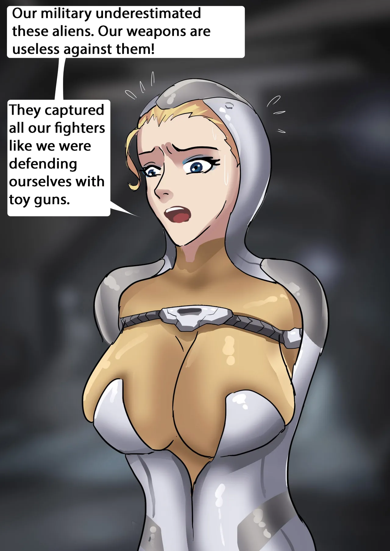 The Slave Spaceship - High Tech Bondage page 15 original parody - gag bondage hentai manga - read online free