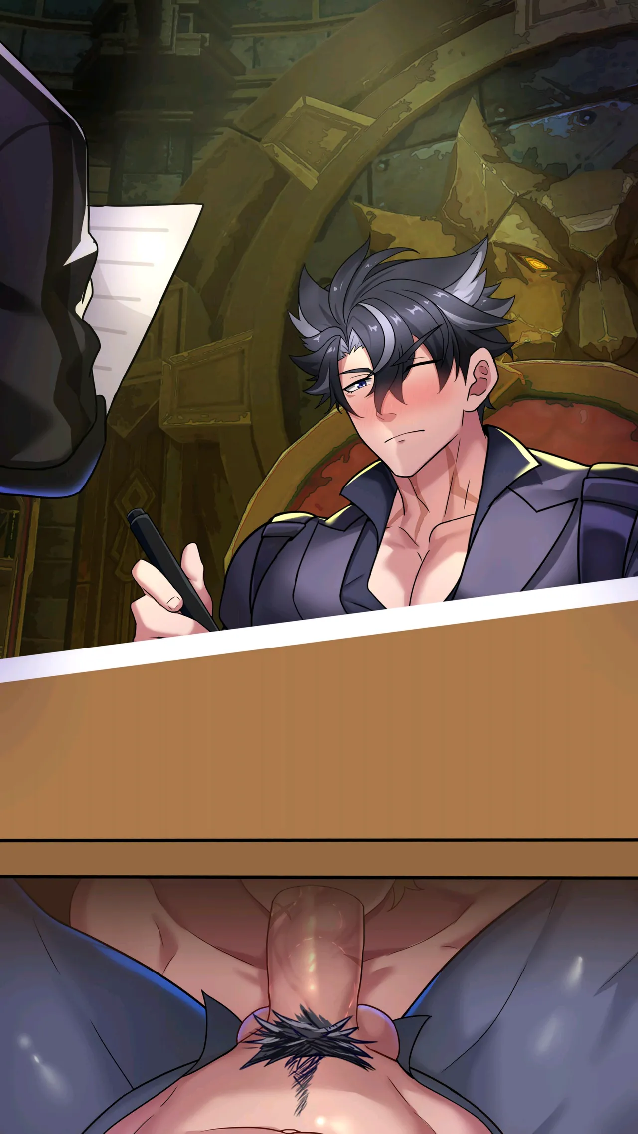 冥河残月-莱欧斯利的办公室 page 48 featuring aether - yaoi tomgirl hentai manga - read online free