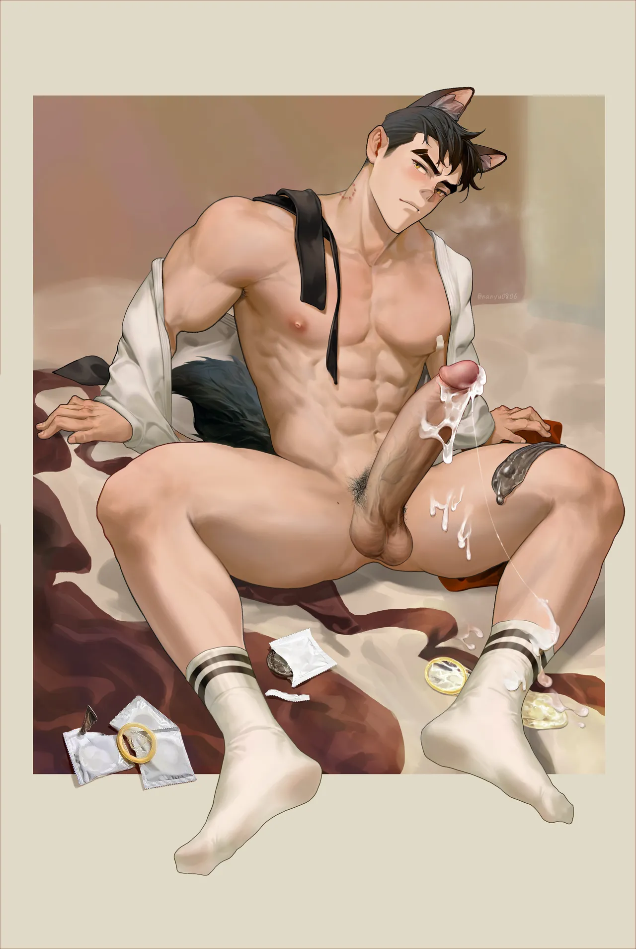 大狗狗睡醒 page 26 original parody - business suit wolf boy hentai manga - read online free