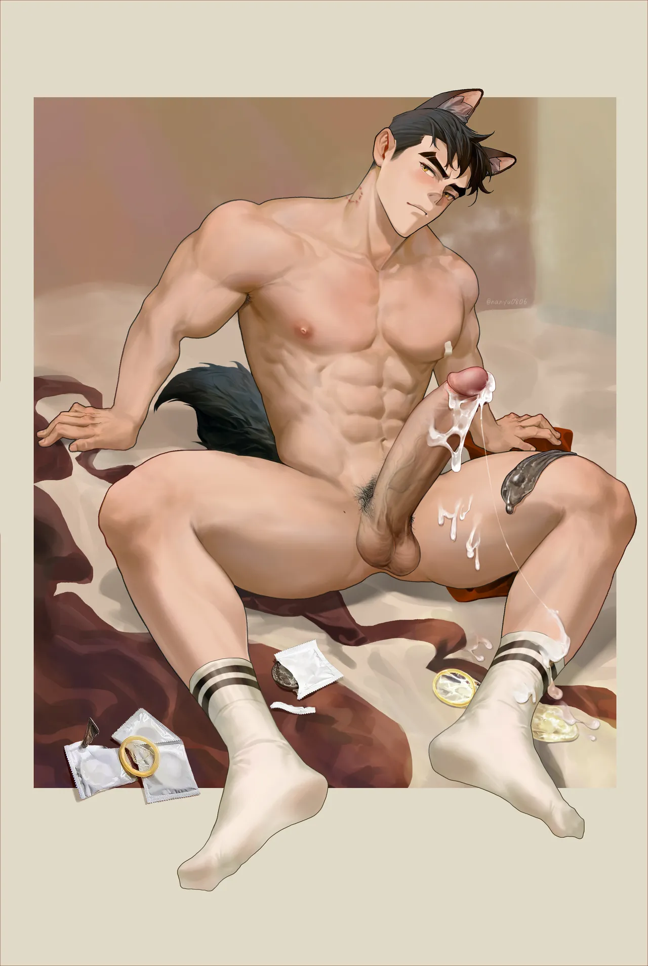 大狗狗睡醒 page 27 original parody - business suit wolf boy hentai manga - read online free